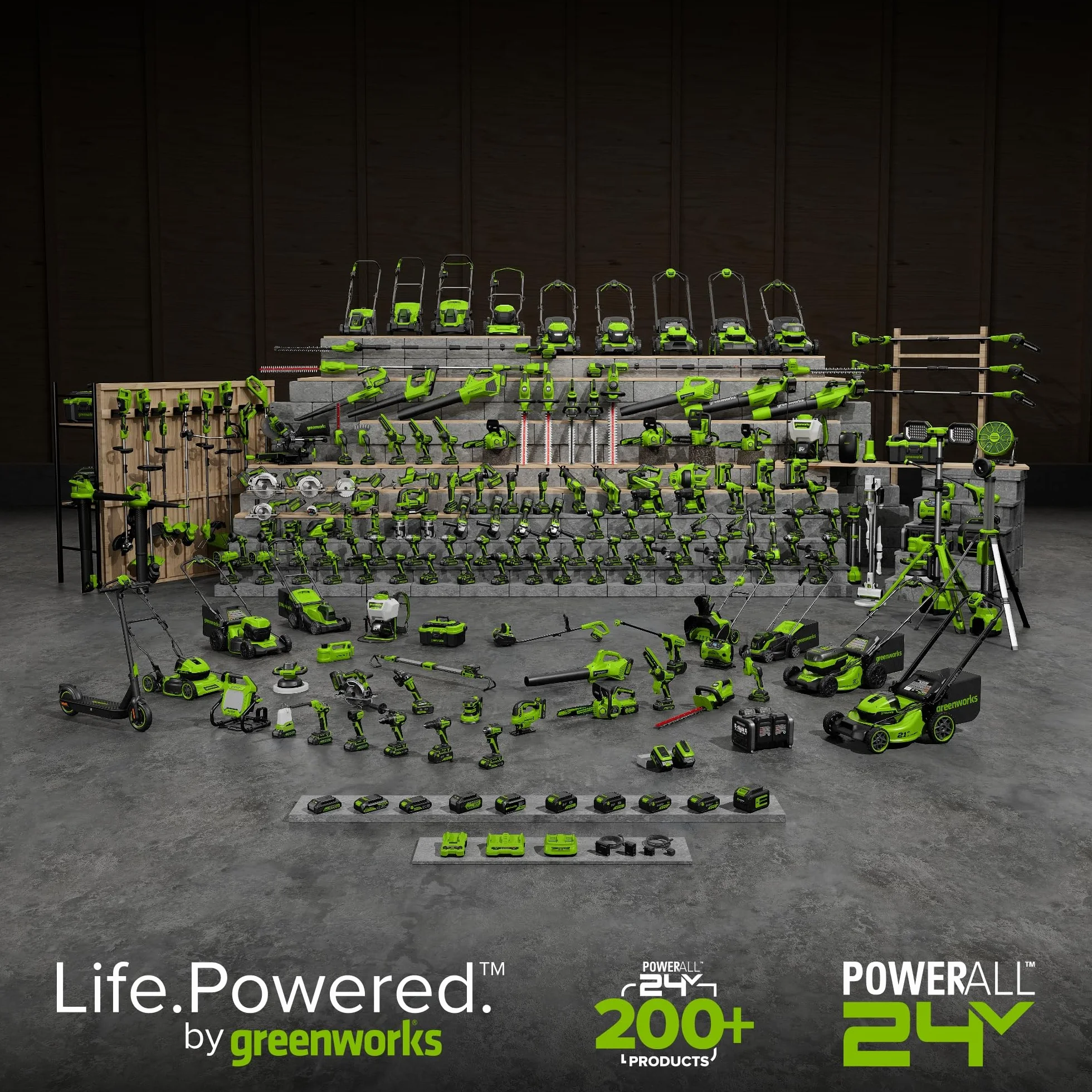 Greenworks Bezprzewodowa piła tarczowa 24 V, bezszczotkowa, 165 mm, 5000 obr./min, ostrze 20 mm, regulowana głębokość cięcia 45°/90°, światło LED, z baterią i ładowarką CRG404