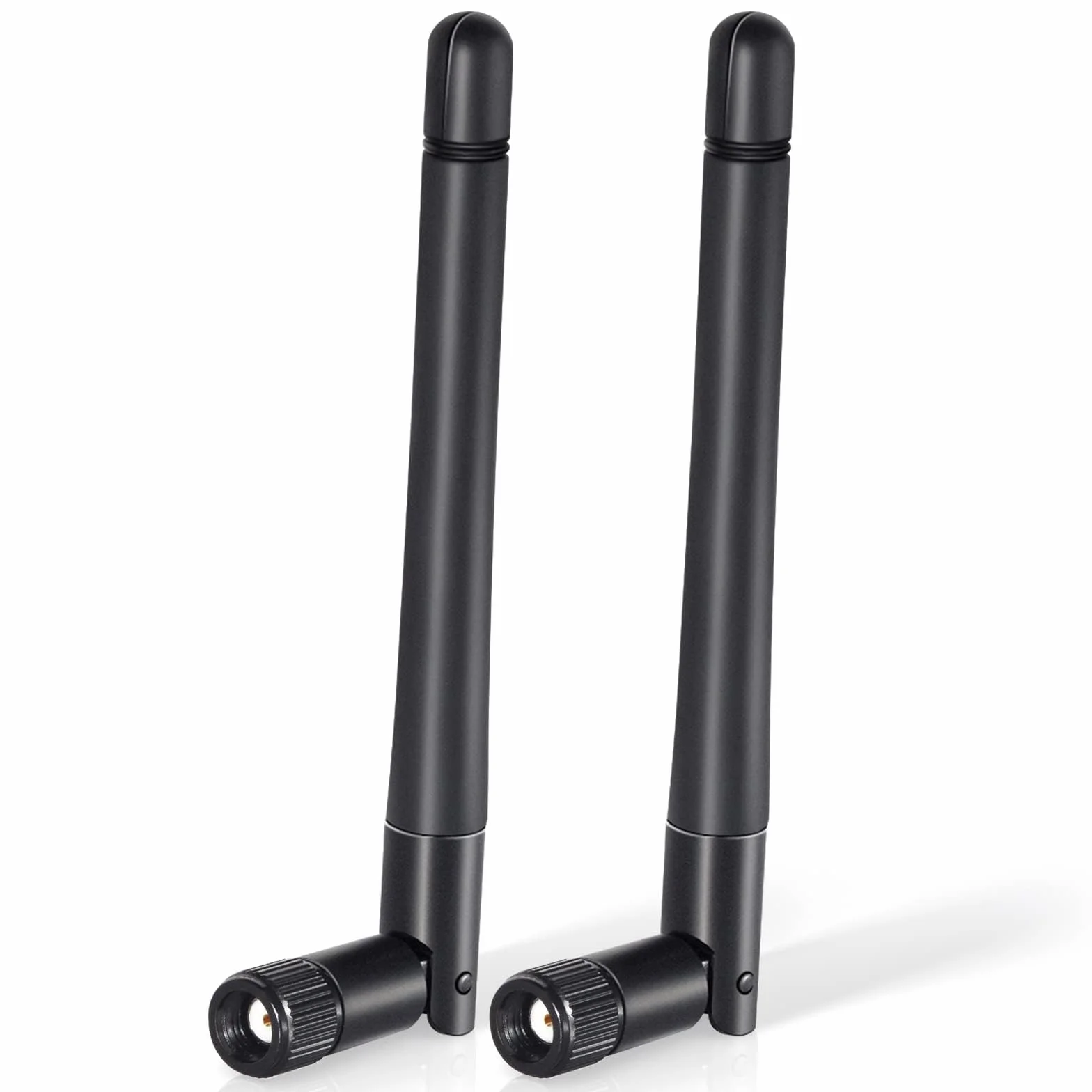 Bingfu Dwuzakresowa antena WiFi 2,4 GHz 5 GHz 5,8 GHz 3dBi MIMO RP-SMA Męska wielokierunkowa 2 pakiety