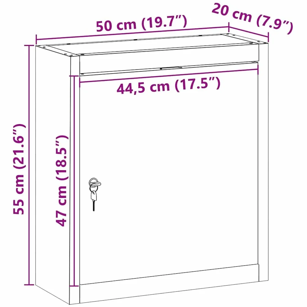 Szafka narzędziowa ze stali i materiału drewnopochodnego, czarna i szara, 50 x 20 x 55 cm, z regulowanym regałem i zamkiem na kamerę, do warsztatu, garażu, wózka warsztatowego, system