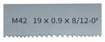 Bimetaliczny brzeszczot do piły taśmowej, 0,9 mm brzeszczot do piły taśmowej z twardego drewna, miękki metal M42 Bimetaliczny brzeszczot piły taśmowej./1 sztuka 8-12 zębów / długość 2120 mm