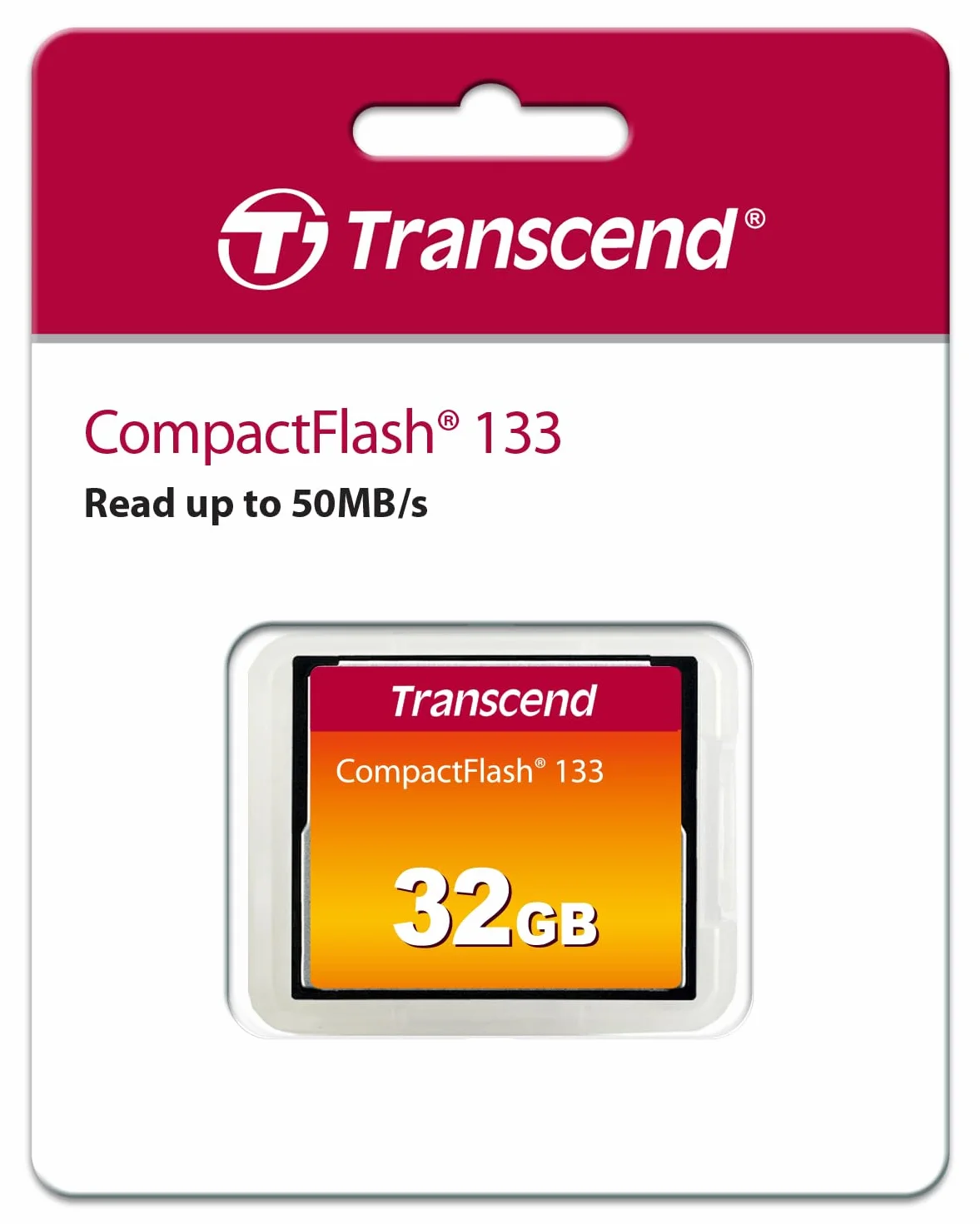 Transcend Karta pamięci CompactFlash 133 32 GB CF 50/20 MB/s Ultra DMA 4 MLC NAND Flash