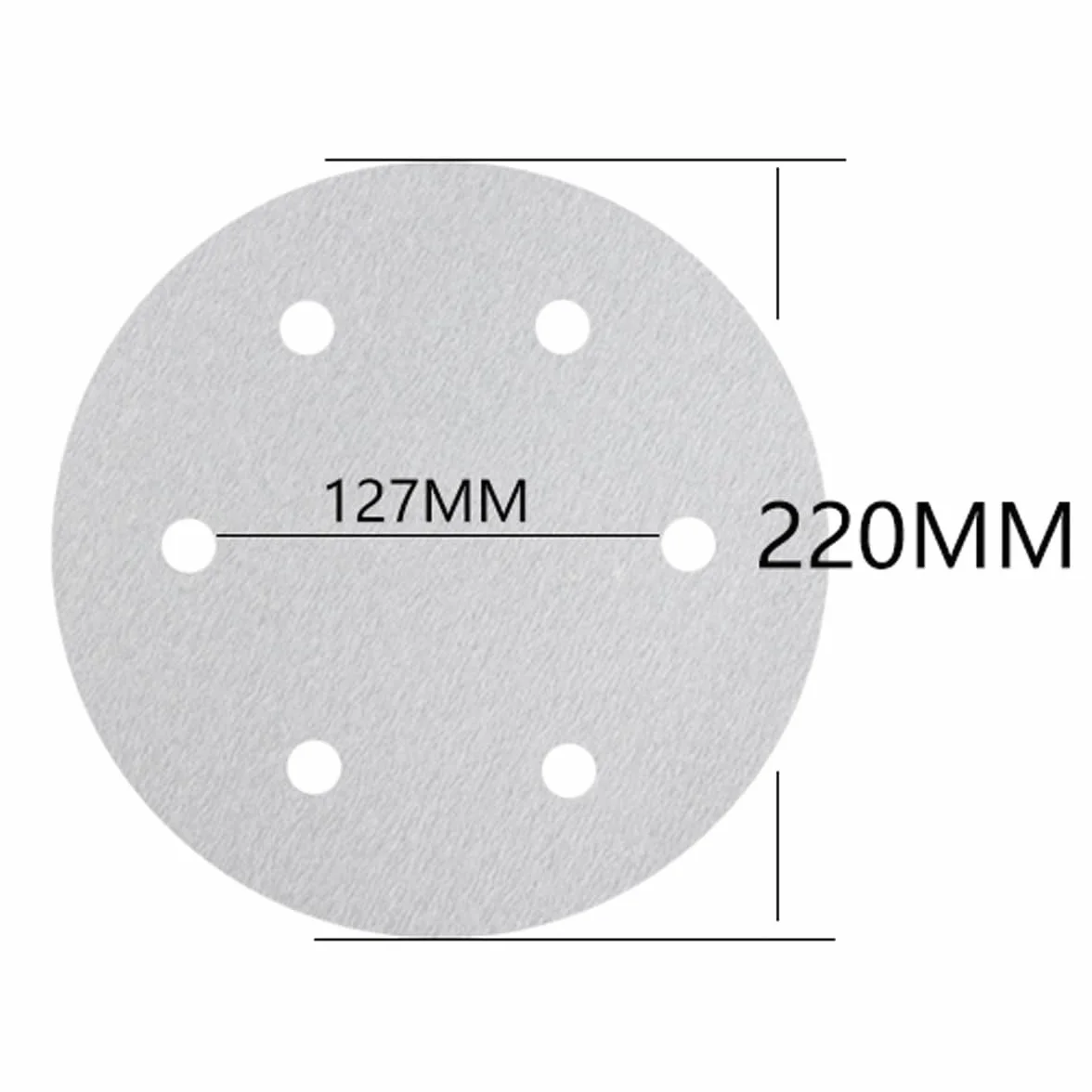Tarcze szlifierskie 225 mm - 100 szt. papieru ściernego z rzepem do szlifierek oscylacyjnych, 6 otworów, różne ziarnistość (80-320)(80grit)