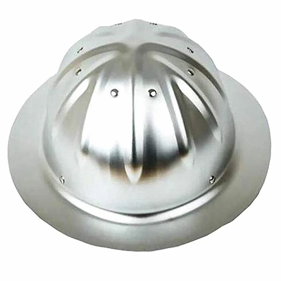 Kask ochronny, kask roboczy, aluminiowy, twardy, regulowany, kask budowlany z 4-punktowym pasem