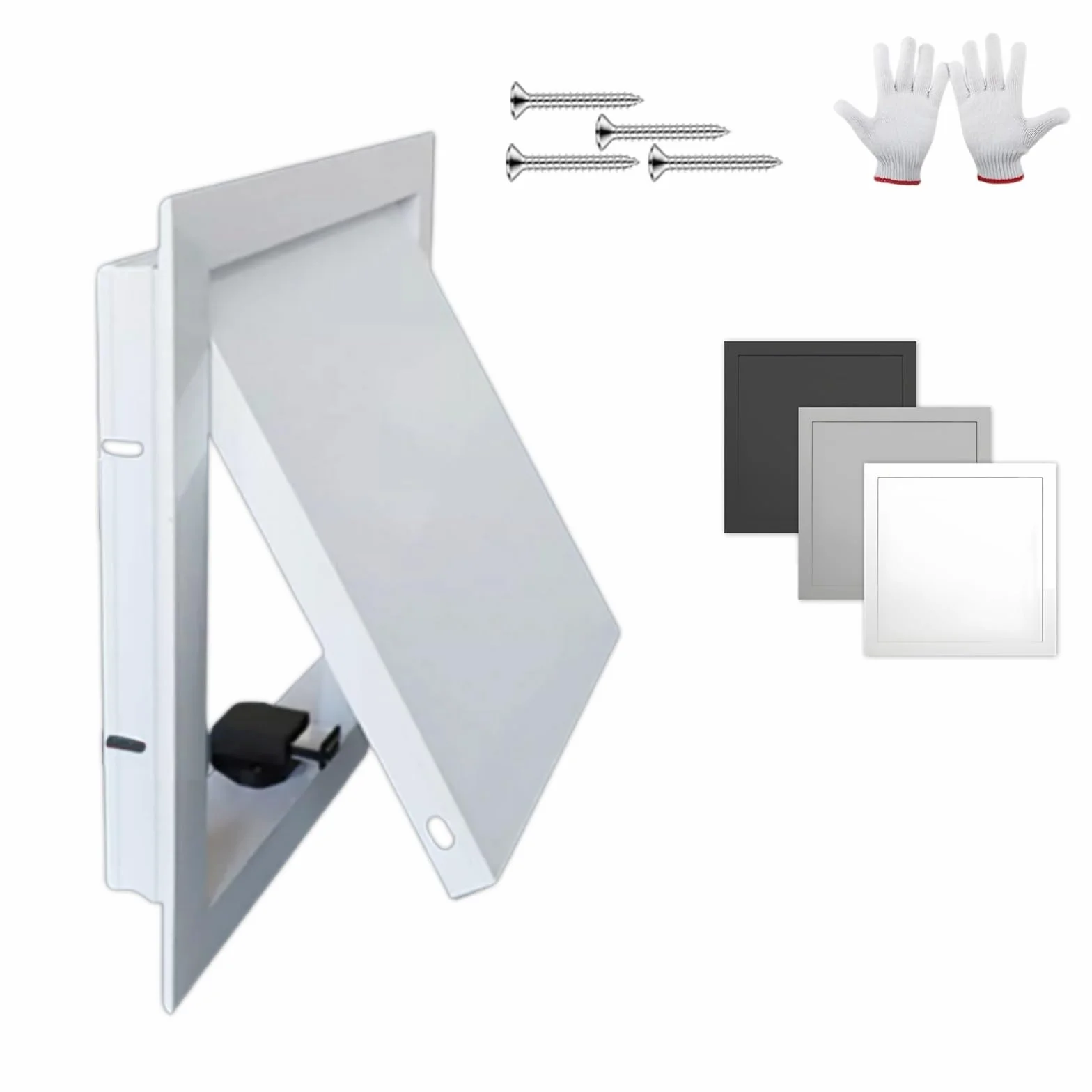 Panel dostępu do płyt gipsowo-kartonowych, ze stopu aluminium, magnetyczne drzwi dostępowe, właz inspekcyjny do ścian i sufitów, panel łazienkowy i osłona skrzynki bezpieczników