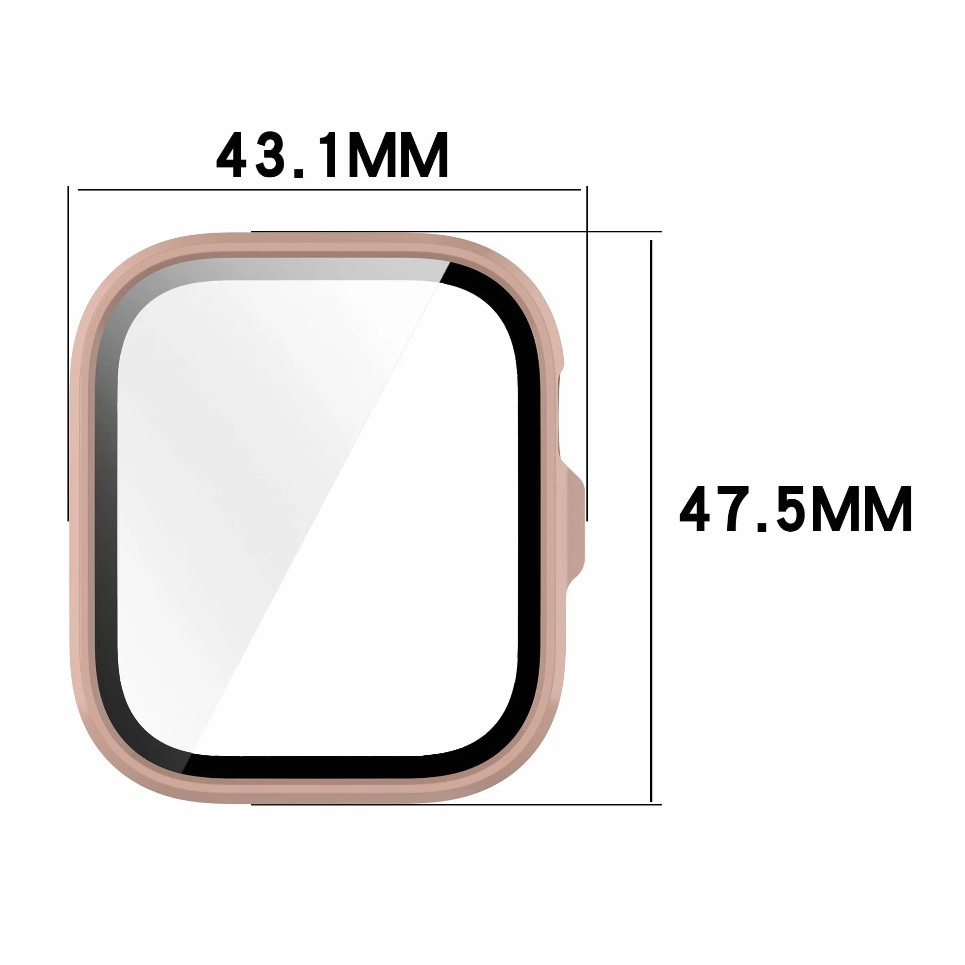 Etui ochronne FTRONGRT do Huawei Watch Fit 4 Pro, PC + folia, przezroczyste, odporne na zarysowania