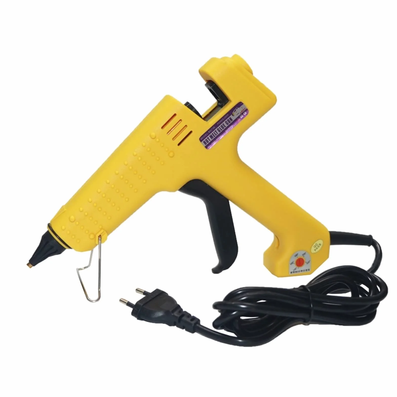 Pistolet do klejenia na gorąco do prac rzemieślnic Pudełko na pistolet do klejenia 200W 250W Pistolet do klejenia na gorąco Regulowana temperatura Pistolet z klejem termicznym z długą dyszą Profesjona