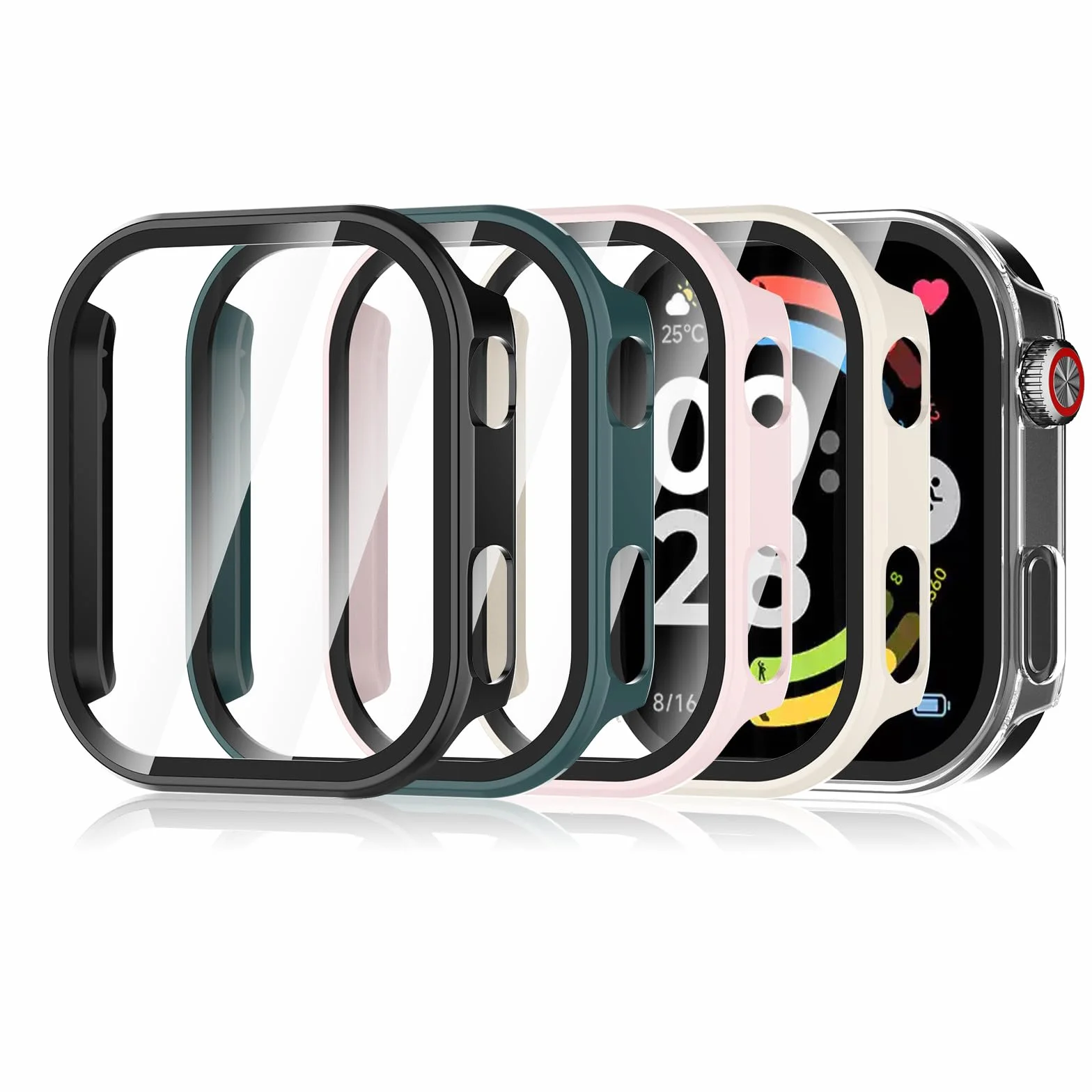 Etui ochronne z folią Xiaomi Redmi Watch 6 5 sztuk Hianjoo