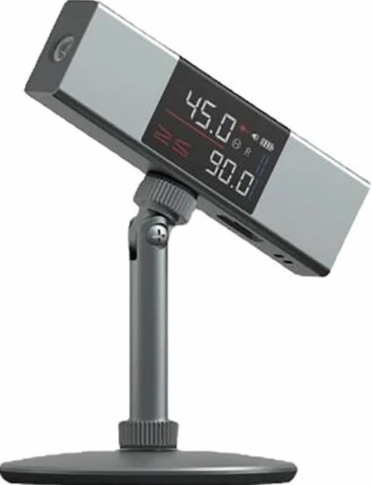 Linijka L-as-er z dwukierunkowym oznaczeniem L-as-er, cyfrowy kątomierz duży LCD kątowy lokalizator wielofunkcyjny dla szybkich, precyzyjnych i profesjonalnych wyników (podwójny laser + statyw)