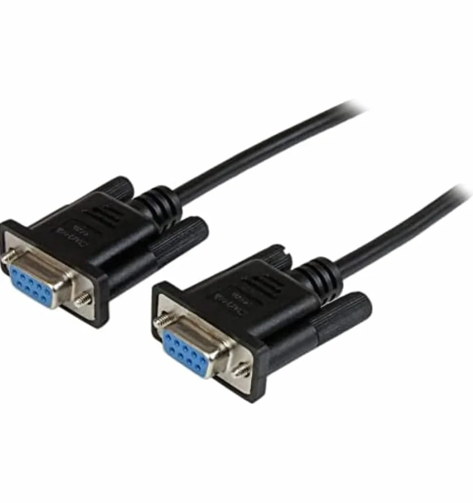 StarTech.com 1 m czarny DB9 RS232 szeregowy kabel modemowy F/F 9-pinowy