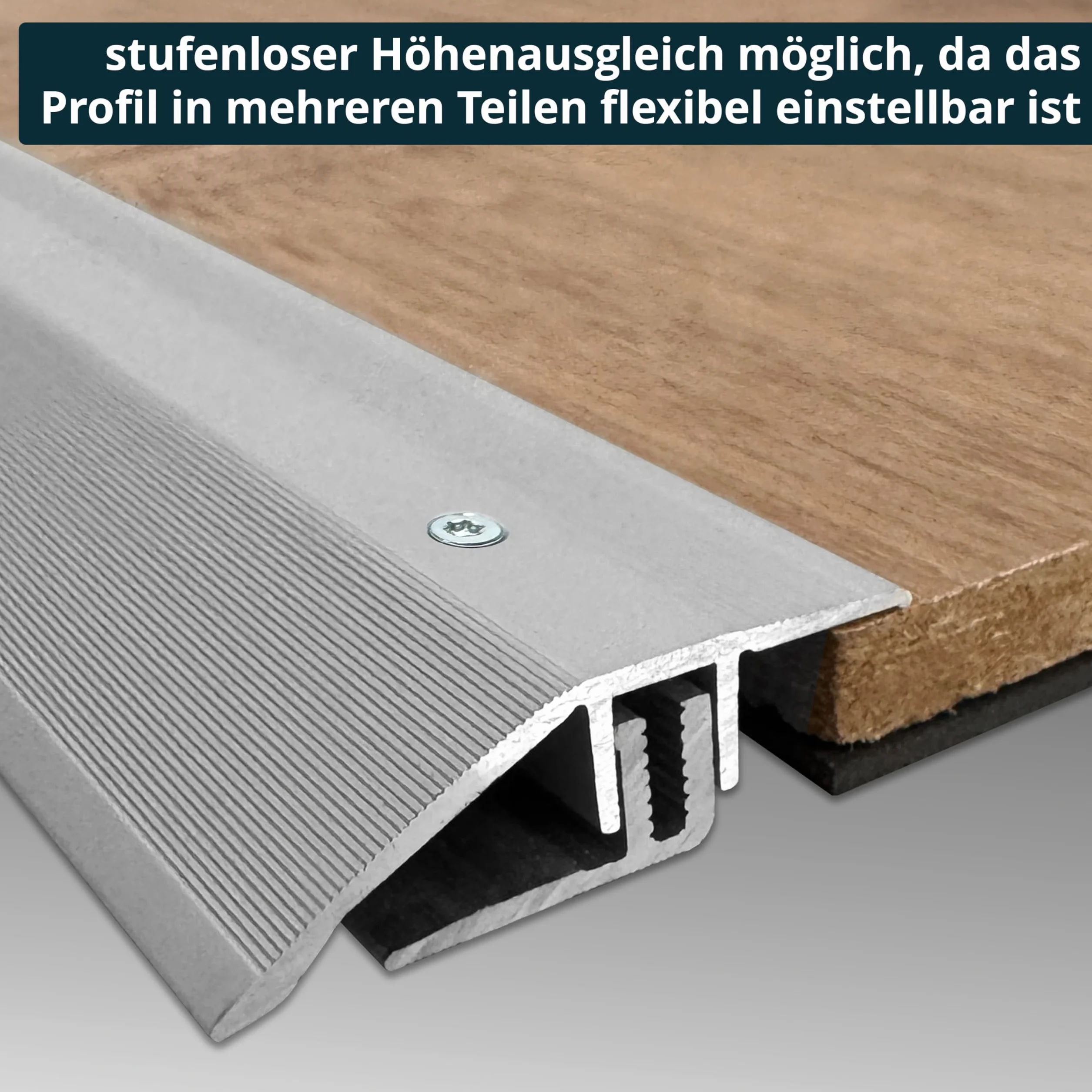 ufitec system profili do podłóg parkietowych i laminowanych, do podłóg o grubości od 7 do 15 mm