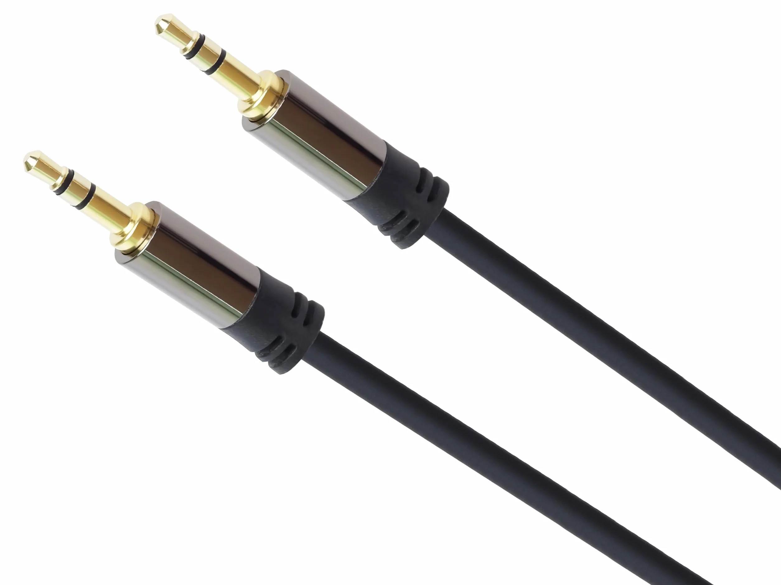 PremiumCord Kabel Stereo HQ Jack 3,5 mm, Wtyczka Jack 3,5 mm do Wtyczki, Kabel Połączeniowy Audio Zestawu Słuchawkowego Aux, Ekranowany, Złącze Metalowe, M/M, Długość 3 m