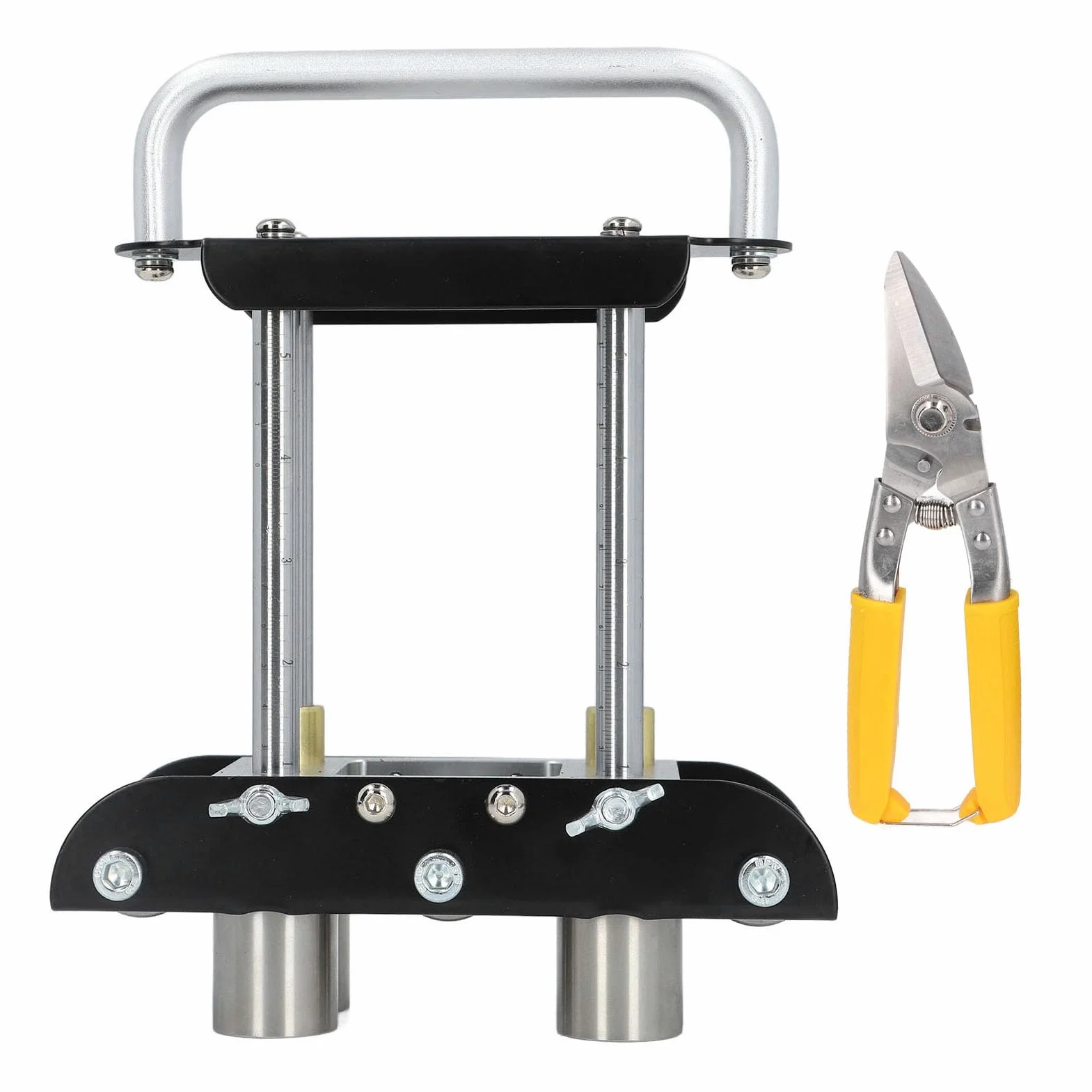 Giętarka do blachy |Narzędzie do gięcia z regulacją 0-90 stopni do stali/aluminium/miedzi |Narzędzie do dekarstwa metalowego o wysokości 13–130 mm z rolkami w kształcie