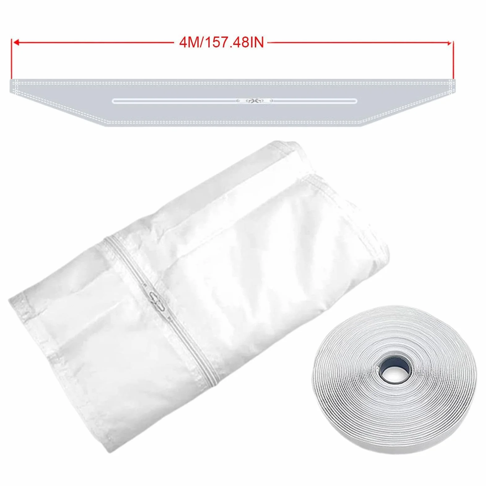 Przenośny zestaw okien AC - Mobile Air Conditioning Casement Window Seal Kit, No Drill Exhaust Wentyation Attachment for Portable AC, Travel Dormitory Living Room Apartment Cooling Accessory