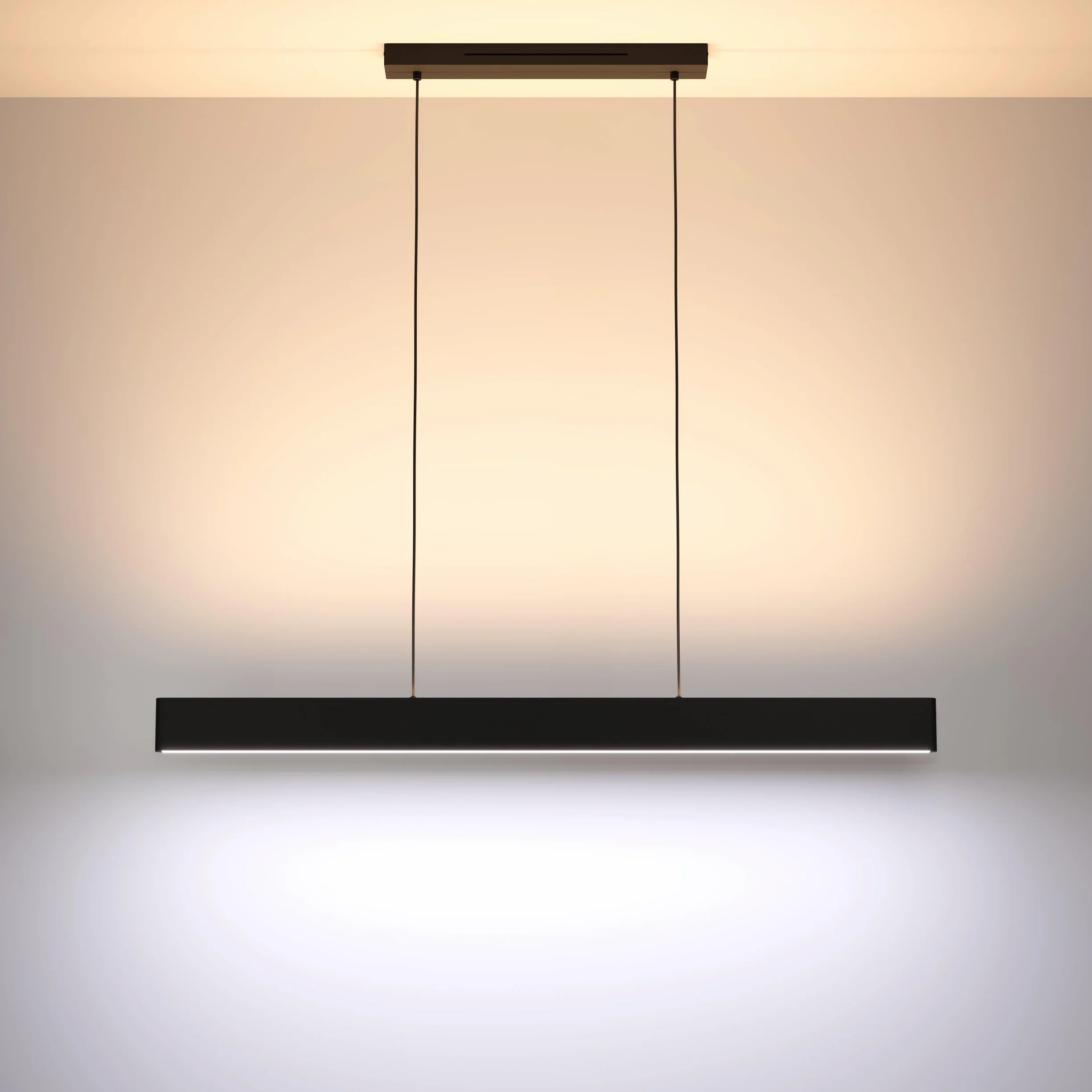 EGLO connect.z Smart-Home LED lampa wisząca Andreas-Z, metal czarny, ZigBee | sterowanie przez aplikację i Alexa, regulacja barwy światła (ciepła-zimna biel), RGB, ściemnialna
