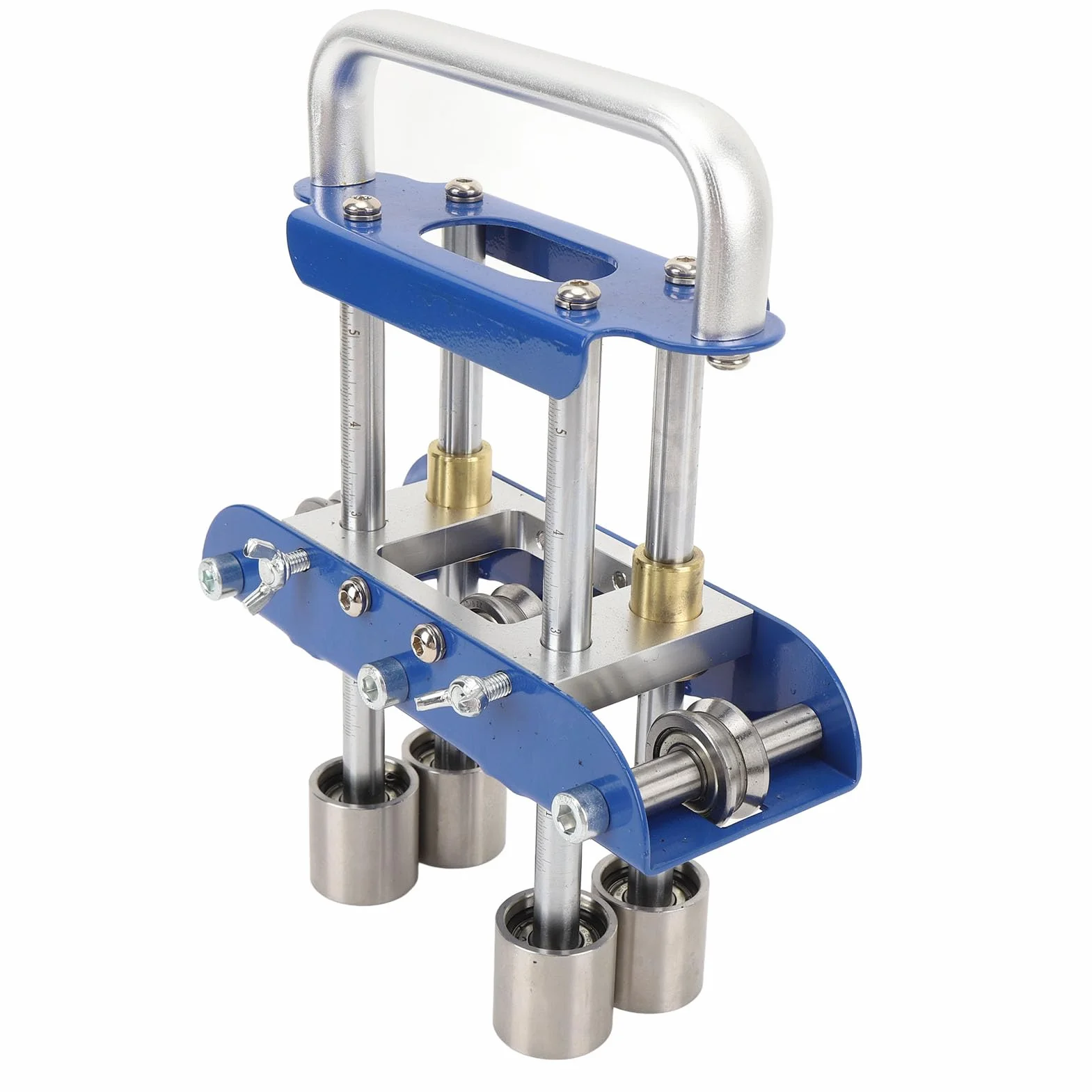 Bender Blachy Blachy, Wałek od 0 do 90 Stopni Kąt Blachy Metalowy Giętarka z Nożyczkami do Budowania na Zewnątrz, Futery Zbrojeniowe i Zgięki (BLUE)