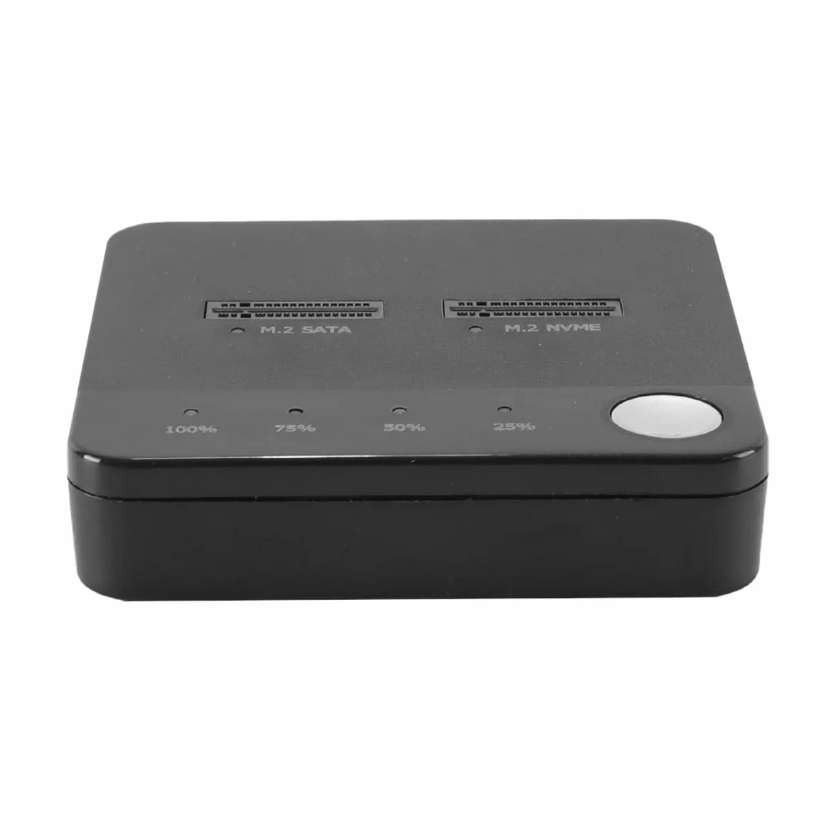 Kloner dysków SSD M.2 NVME/SATA, dwukomorowa obudowa, USB-C, offline klonowanie