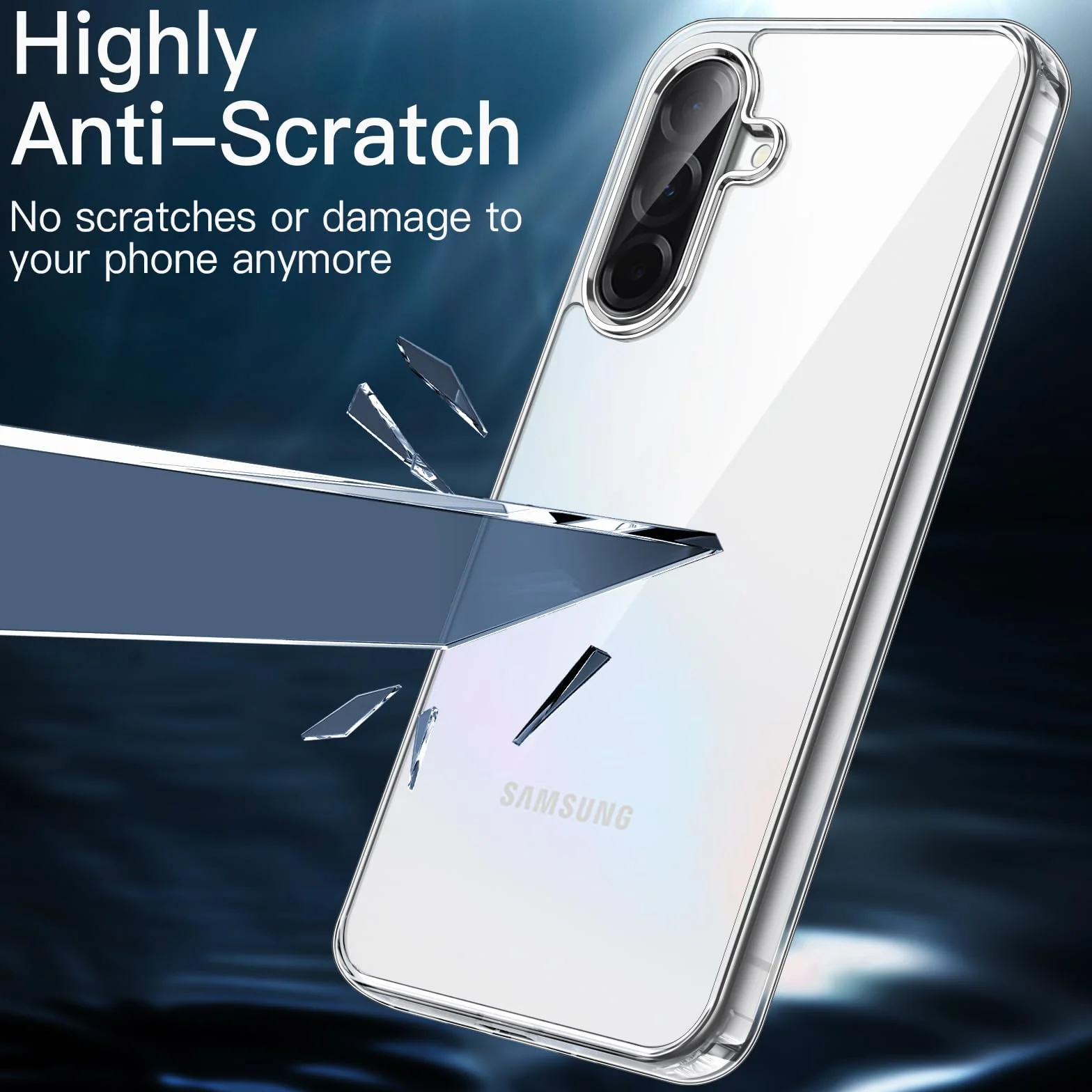 JETech Etui Samsung Galaxy A36 5G, Przezroczyste Odporne na Wstrząsy Bumper Ochronne Osłona Telefonu