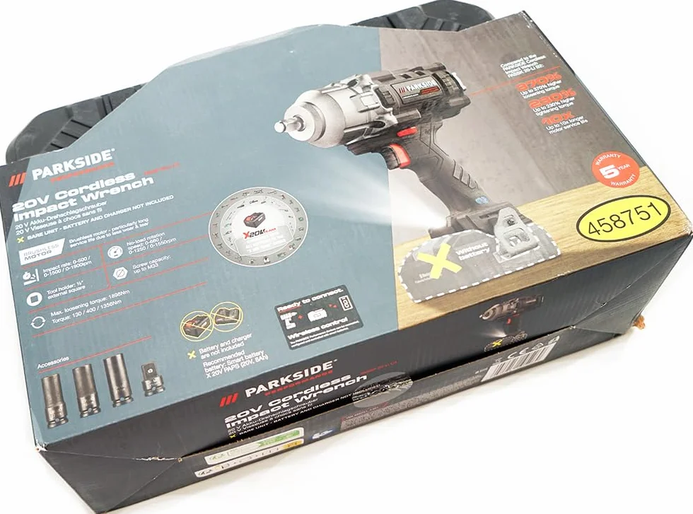 HEADNMORE® Bundle – 1 x PARKSIDE® 20 V akumulatorowa wkrętarka udarowa 1/2" PASSP 20 + 1 x breloczek do kluczy (bez akumulatora)