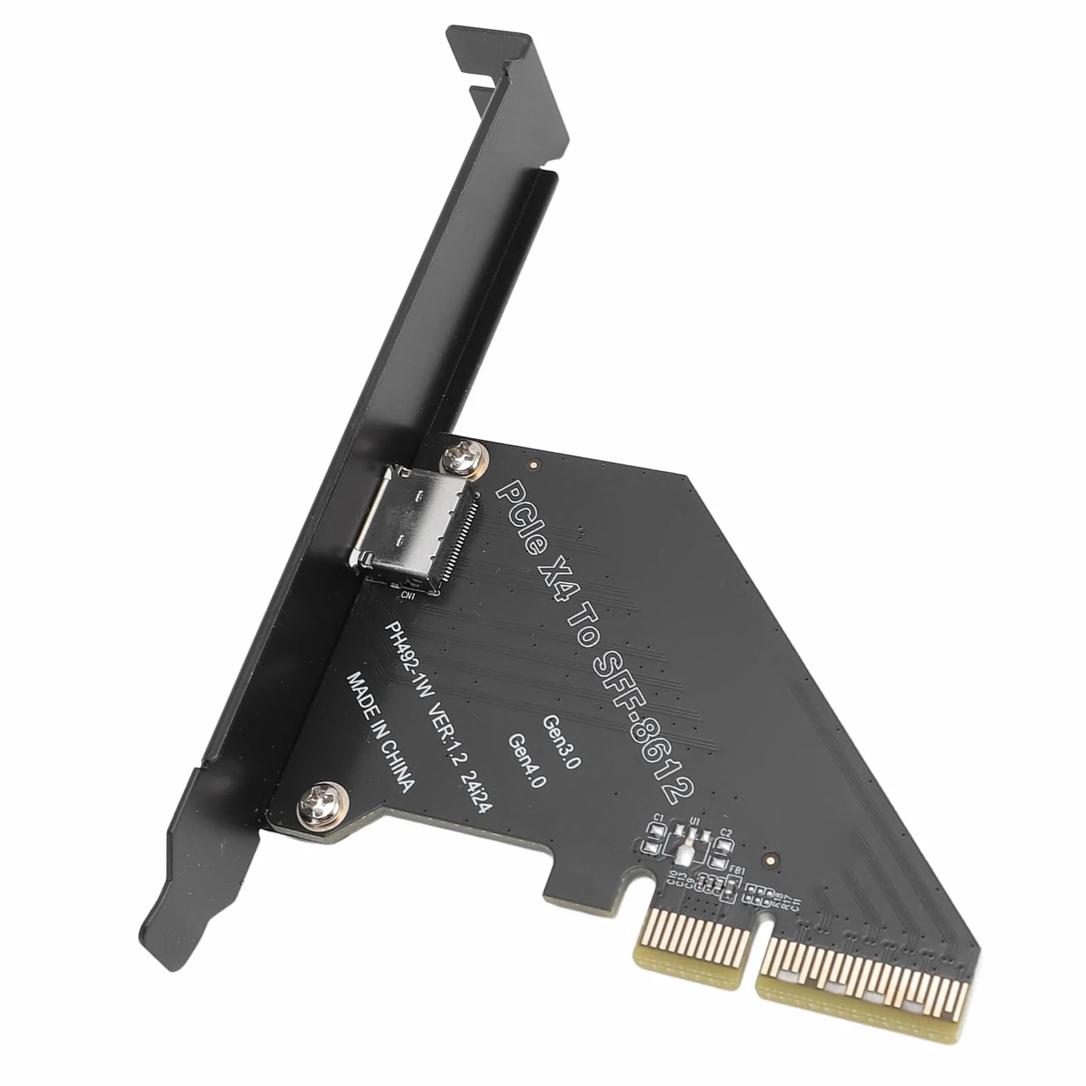 PCIE 4.0 X4 do OCULINK SFF 8612 Adapter, SFF-8611 Zewnętrzna Karta Graficzna, Szybki Przesył Danych dla NVME SSD