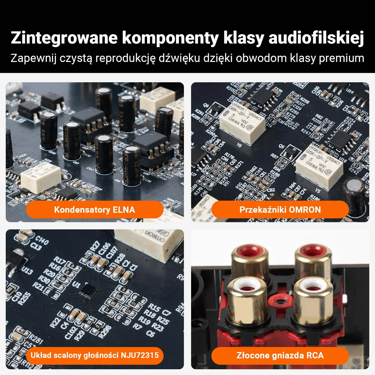 Fosi Audio ZP3 Zbalansowany Przedwzmacniacz, 2 Wejścia RCA i 1 XLR, Wyjścia RCA/XLR i Subwoofera, Filtr Górnoprzepustowy HPF