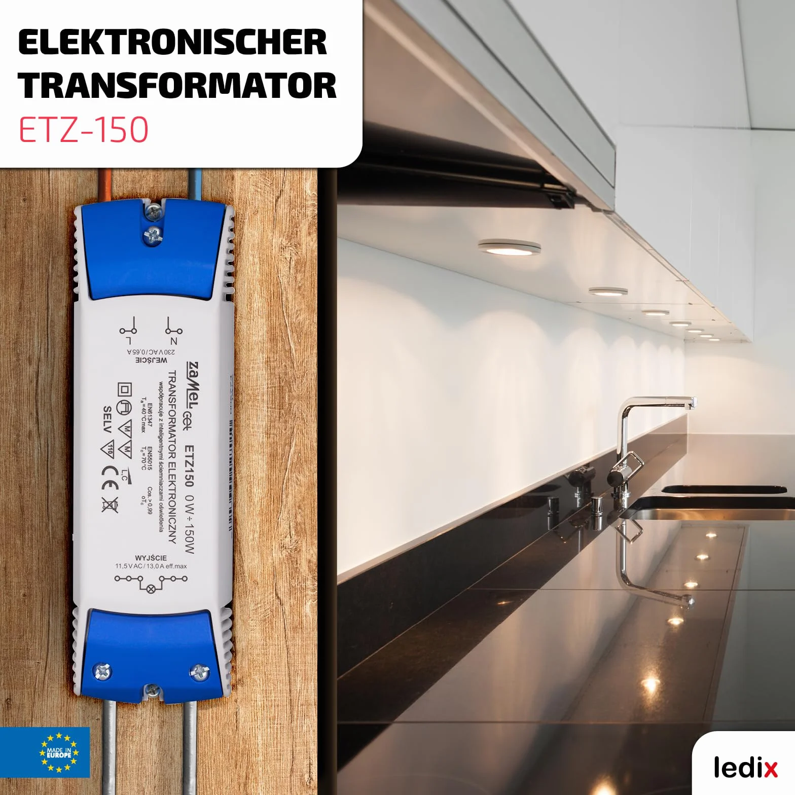 ETZ-150 transformator elektroniczny 12 V 150 W