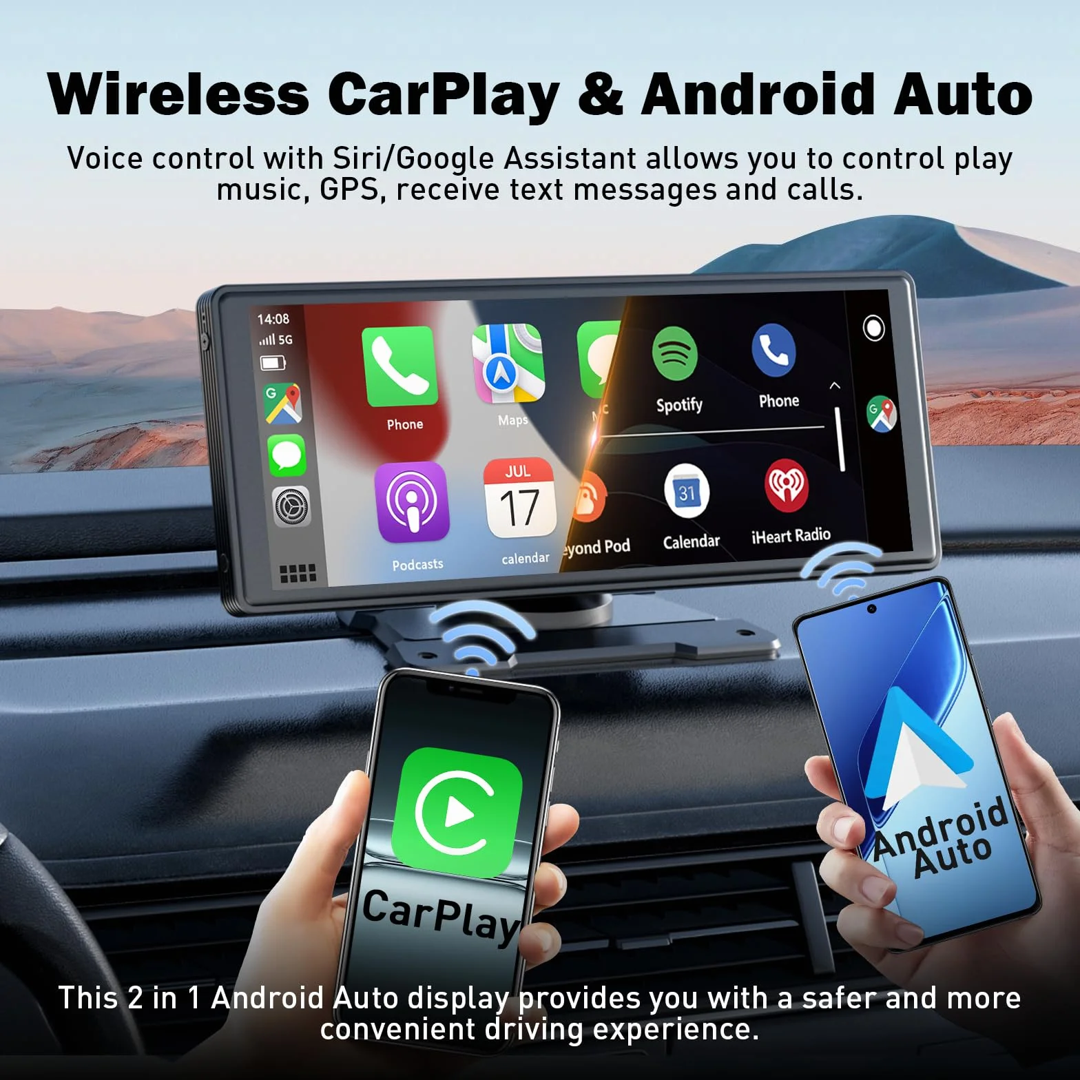 Auto Carplay Scherm Draadloos Android Auto Recul Camera Autoradio Bluetooth GPS