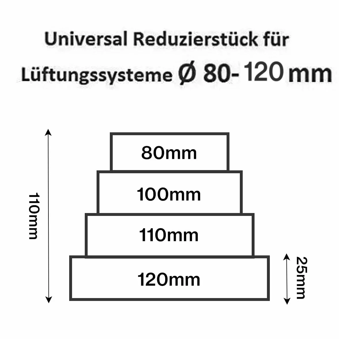 Uniwersalny reduktor 80 mm-120 mm uniwersalny reduktor do systemów wentylacyjnych PP okrągły reduktor do kanalizacji Adapter rury wydechowej do rury wydechowej z PVC reduktor do rury wydechowej