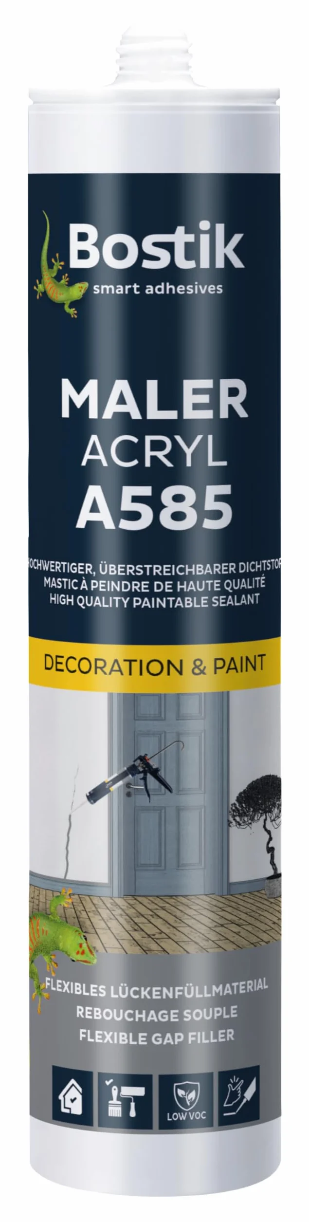 Bostik A585 30617048 Farba Akrylowa, Biały, 300ml