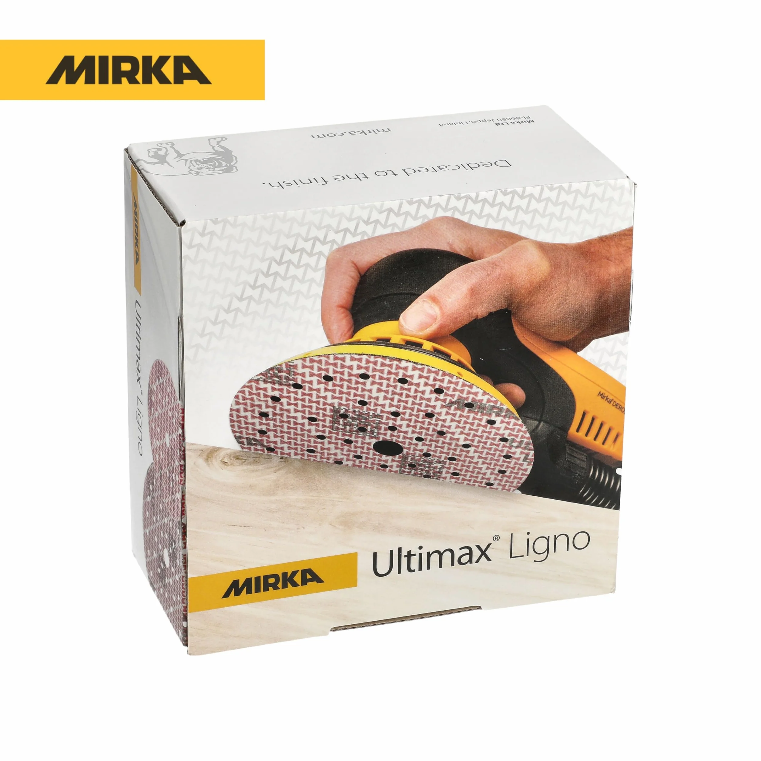 Mirka - abrasive sheets - Ultimax Ligno 150 mm rzep Multifit | Uniwersalne arkusze ścierne z rzepem do szlifierek 150 mm wysoka trwałość i skuteczność szlifowania