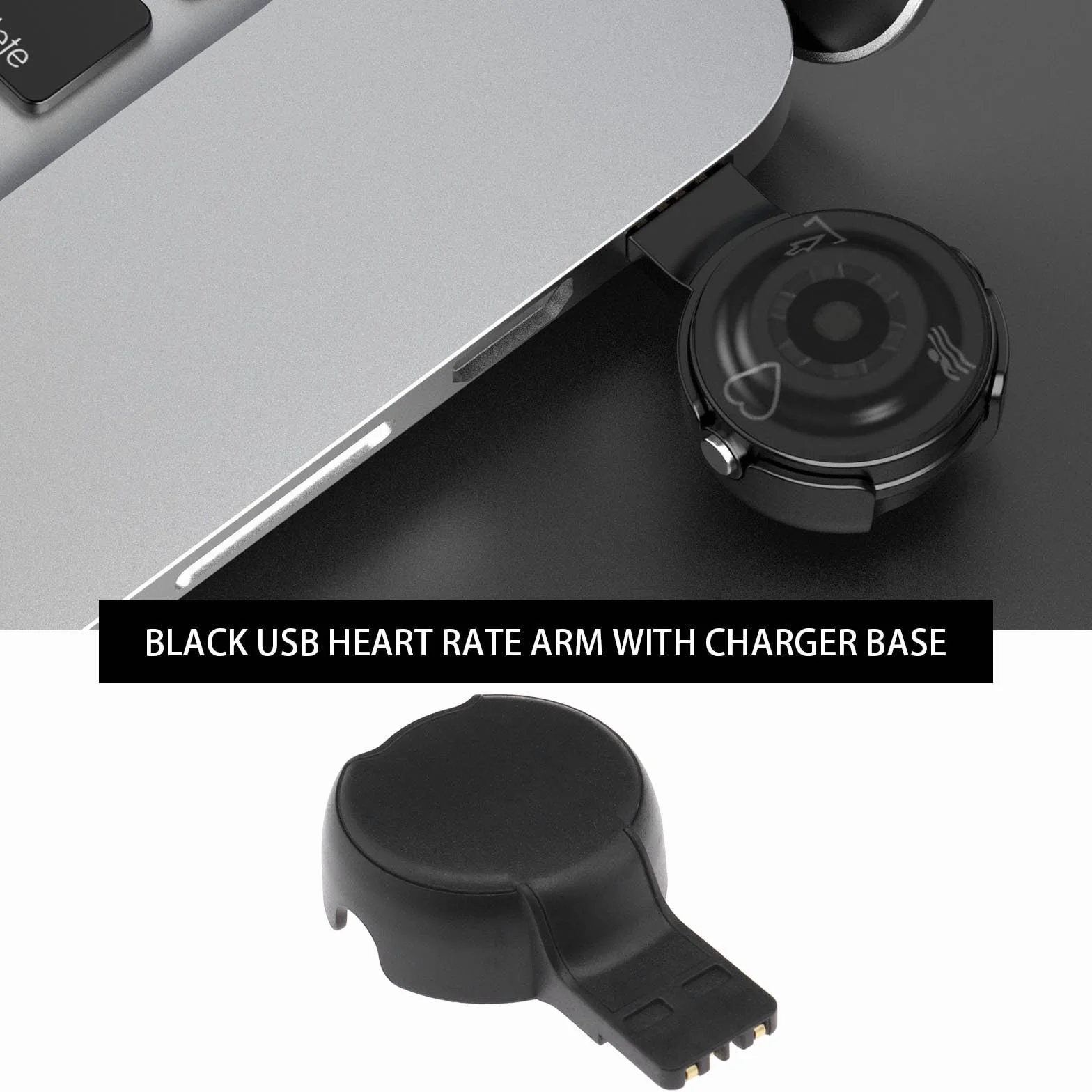 Zamiennik ładowarki kabla USB, kompatybilny z Polar Verity Sense / OH1 kable do ładowania USB, stojak na ładowarkę 43,5 x 30 x 11,3 mm