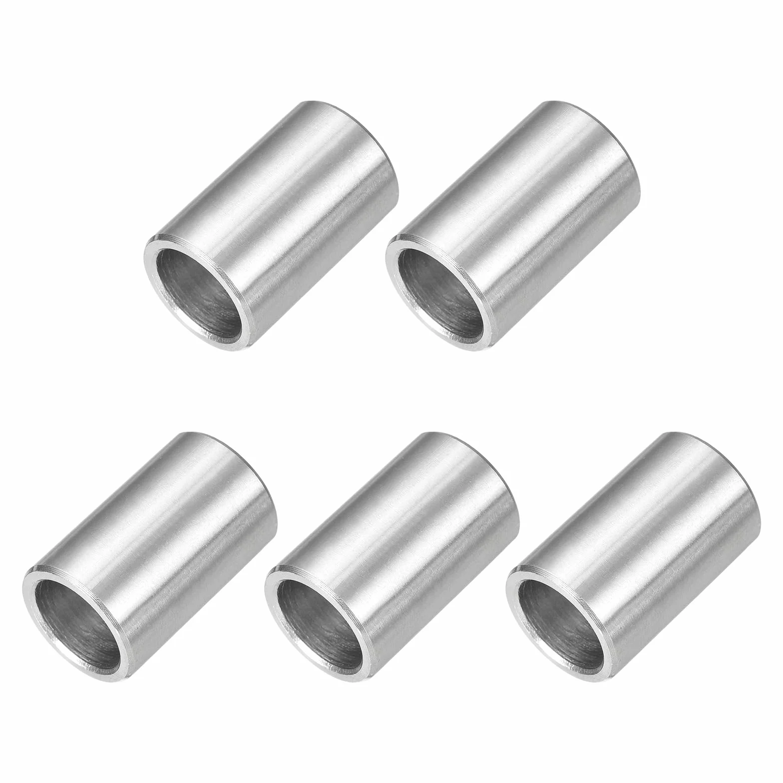 QUARKZMAN 5 sztuk tulejek dystansowych ze stali nierdzewnej, 12 mm ID x 16 mm OD x 25 mm L 304 stal szlachetna okrągłe wsporniki dystansowe bez gwintu do śrub 1/2" lub M12