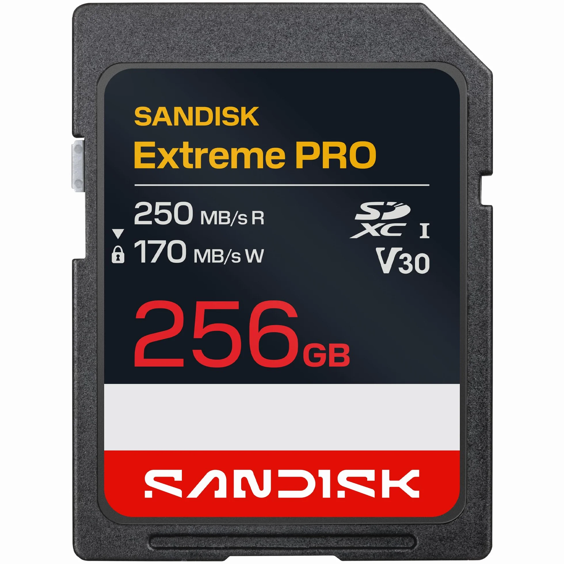SANDISK Extreme PRO Karta SD UHS-I 256 GB U3 V30 4K UHD 250 MB/s odczyt 170 MB/s zapis