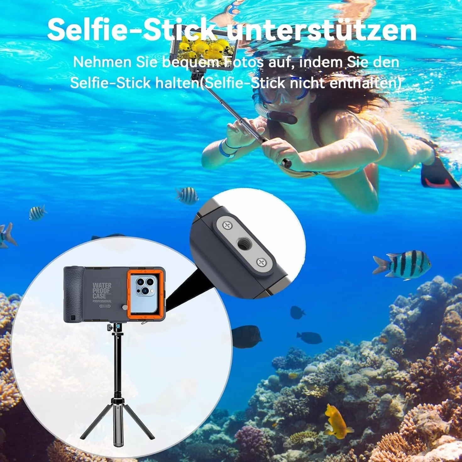 Wodoszczelne etui do nurkowania na telefon 15 m iPhone Samsung Huawei