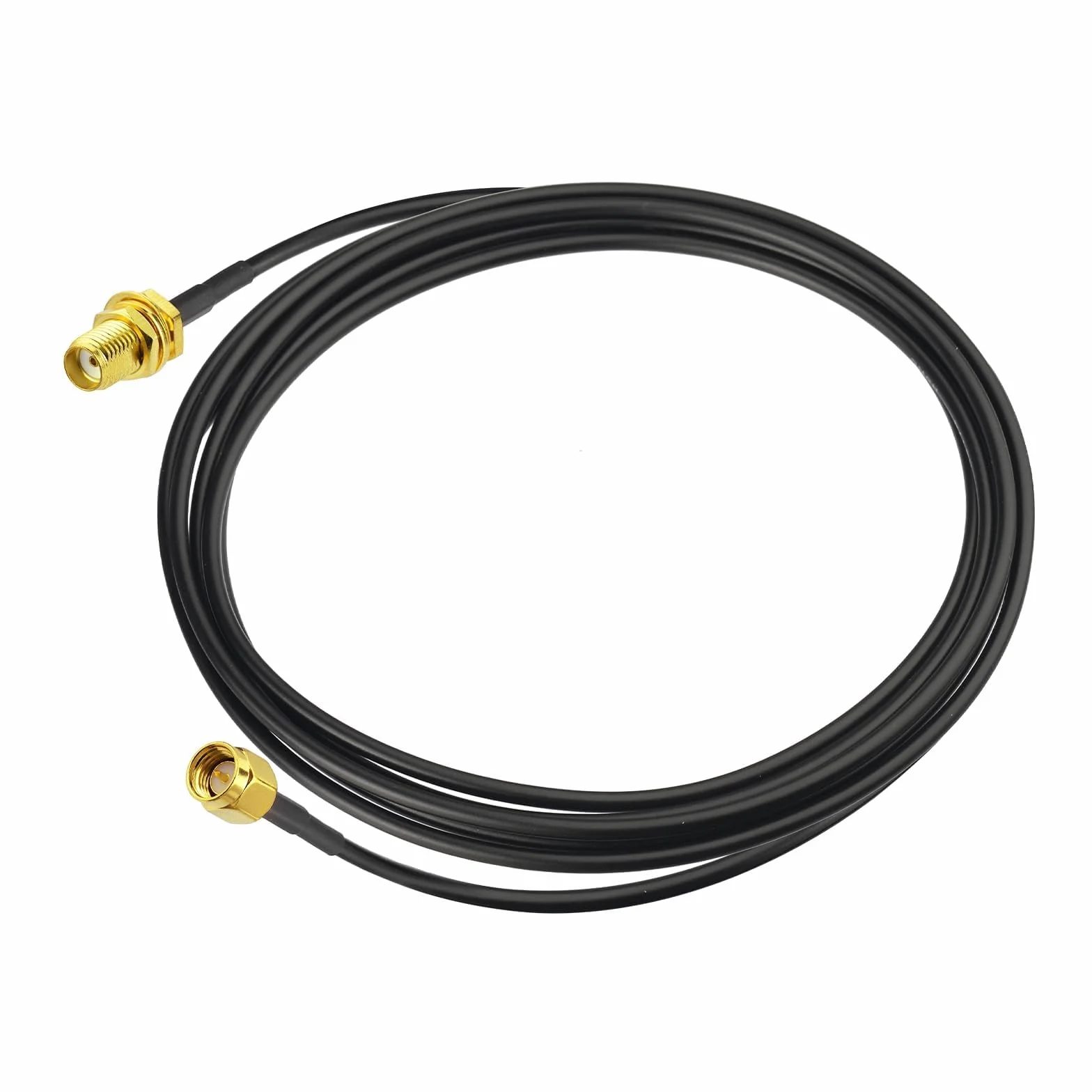 Superbat Przedłużacz SMA 2 m – wtyczka SMA na gniazdo Bulkhead ALSR100, kabel koncentryczny, niskie straty – wysoka wydajność do modemu 4G LTE, routera, anten Wi-Fi i urządzeń radiowych