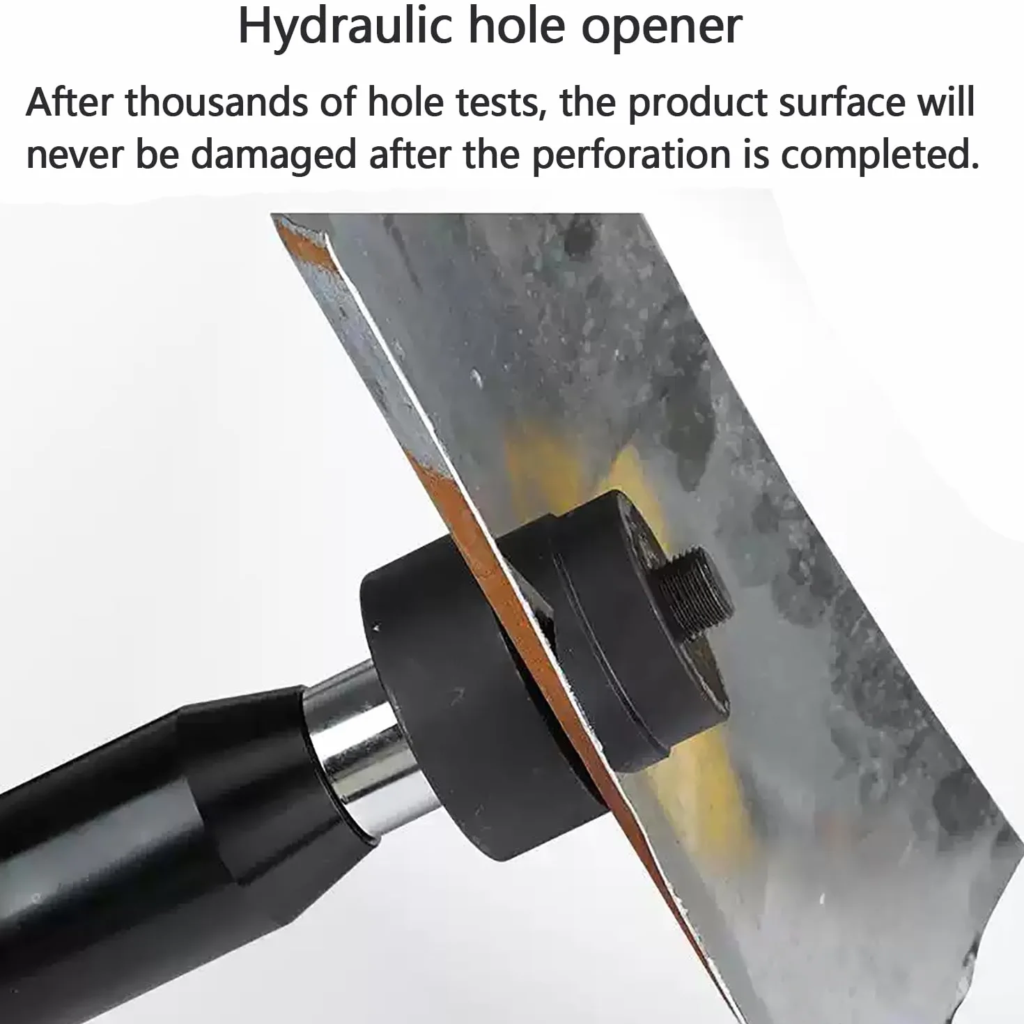 Zestaw narzędzi hydraulicznych do dziurkacza 22,5 mm do 61,5 mm, zestaw do wycinania otworów do kanałów elektrycznych, z 6 matrycami otworowymi, do płyt metalowych