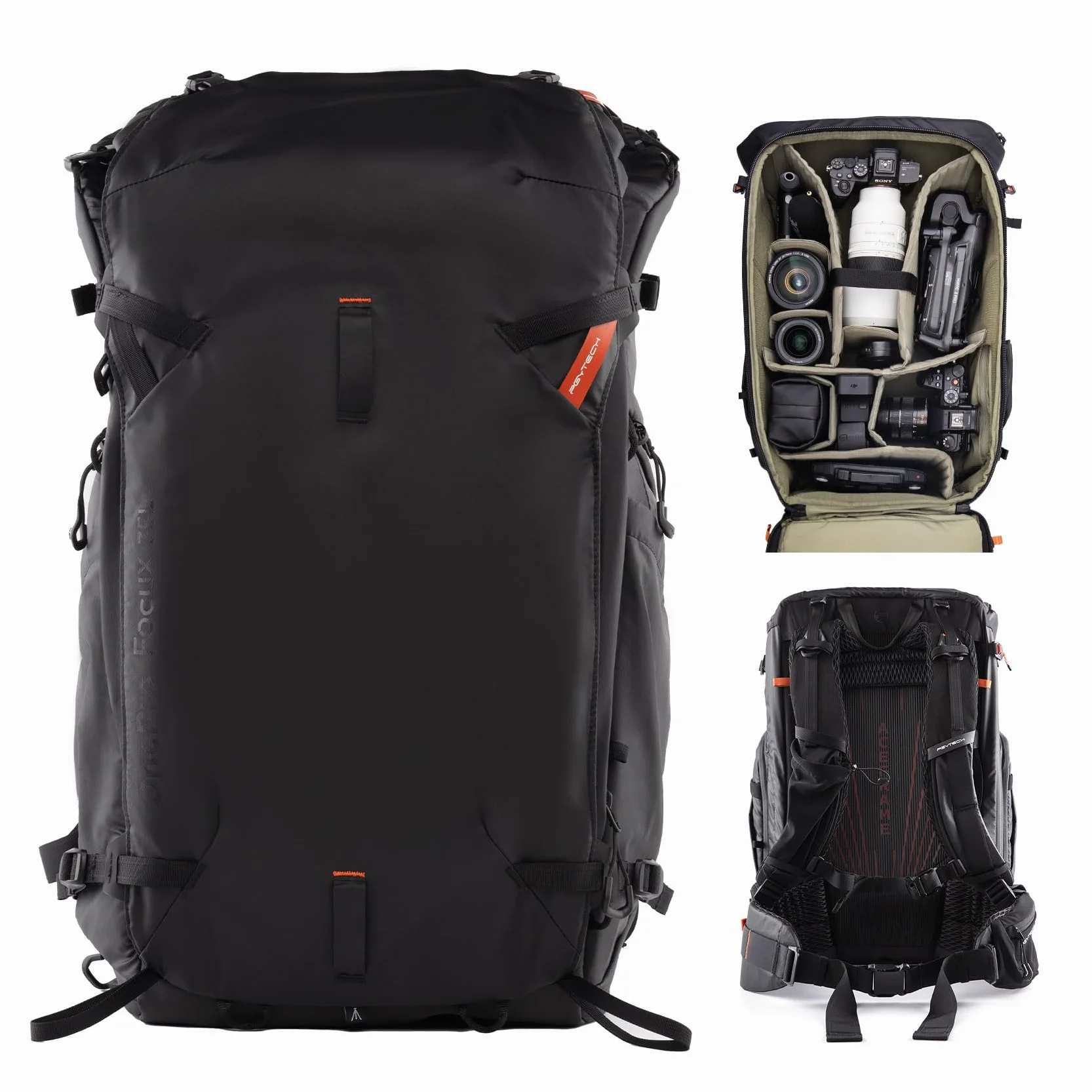 PGYTECH OnePro Focux Plecak wodoodporny na aparat fotograficzny 25-35L z ochroną przeciwdeszczową