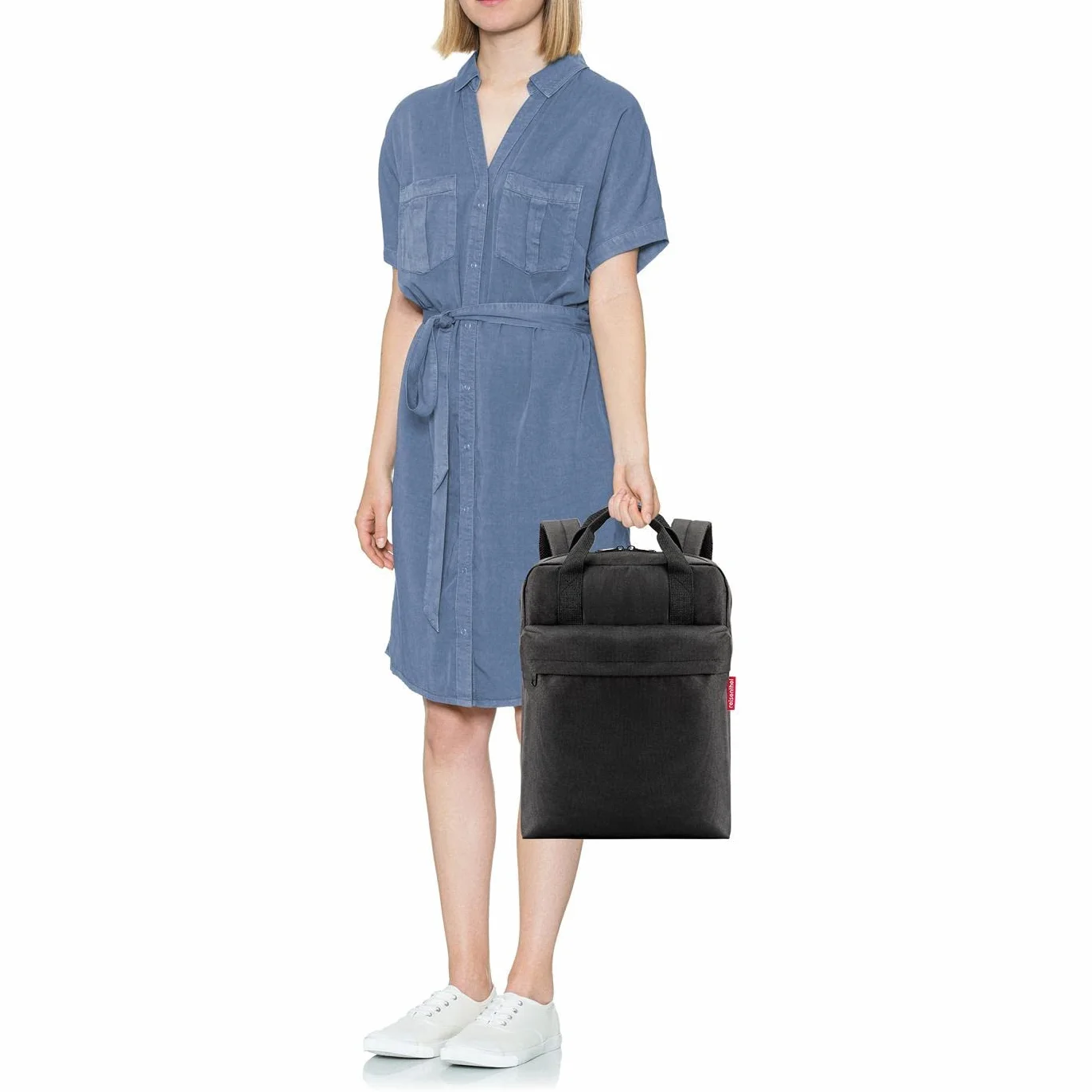 Reisenthel allday backpack M czarny wodoodporny plecak na bagaż podręczny