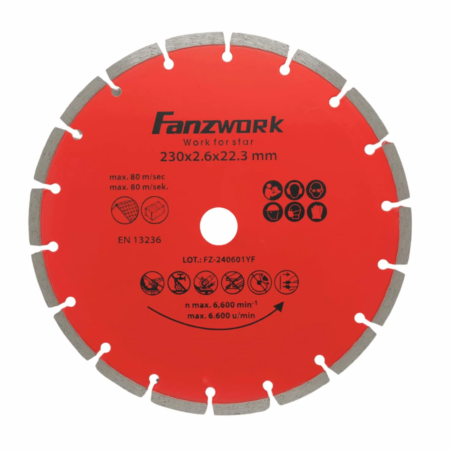 FANZTOOL Uniwersalna osłona ssąca do szlifierki kątowej z tarczami tnącymi 230 mm