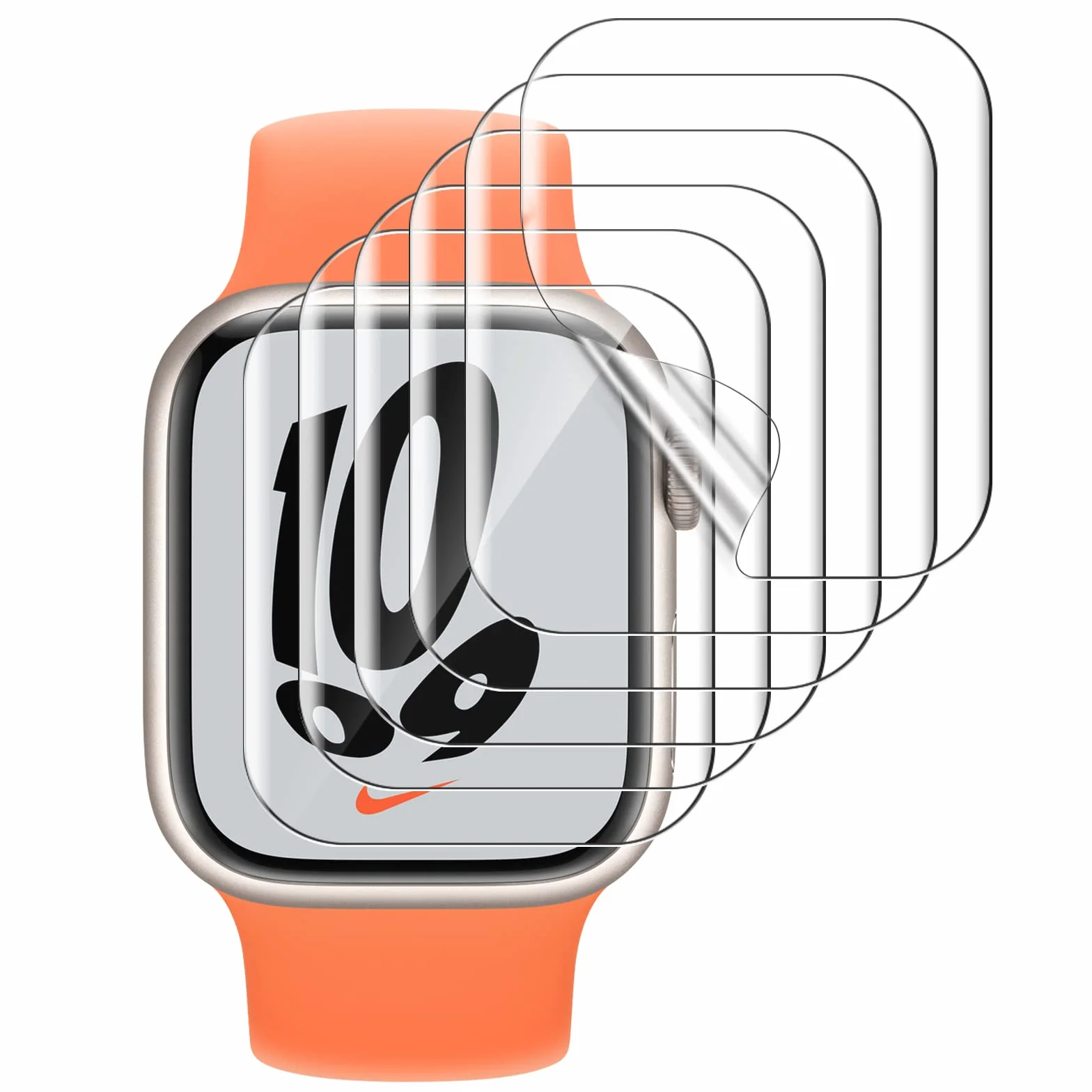 Ochraniacz Ekranu Apple Watch Seria 9/8/7 41 mm SE2/6/SE/5/4 40 mm Folia TPU 6 szt.