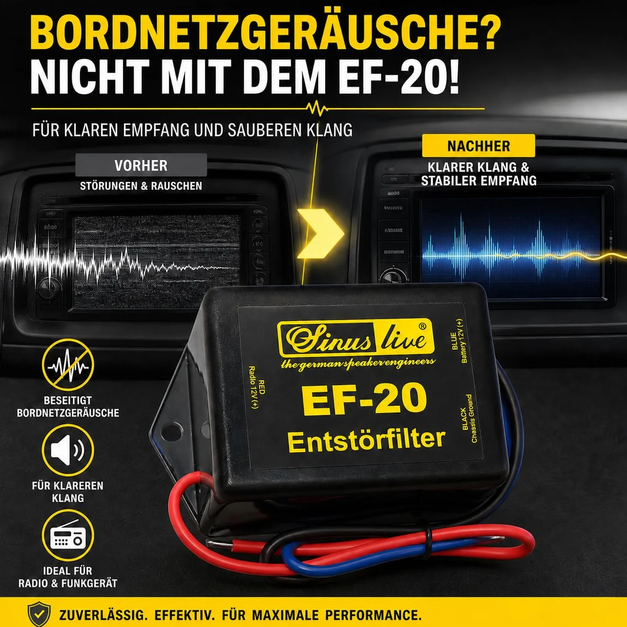 Sinuslive 13766 Sinuslive filtr przeciwzakłóceniowy EF-20