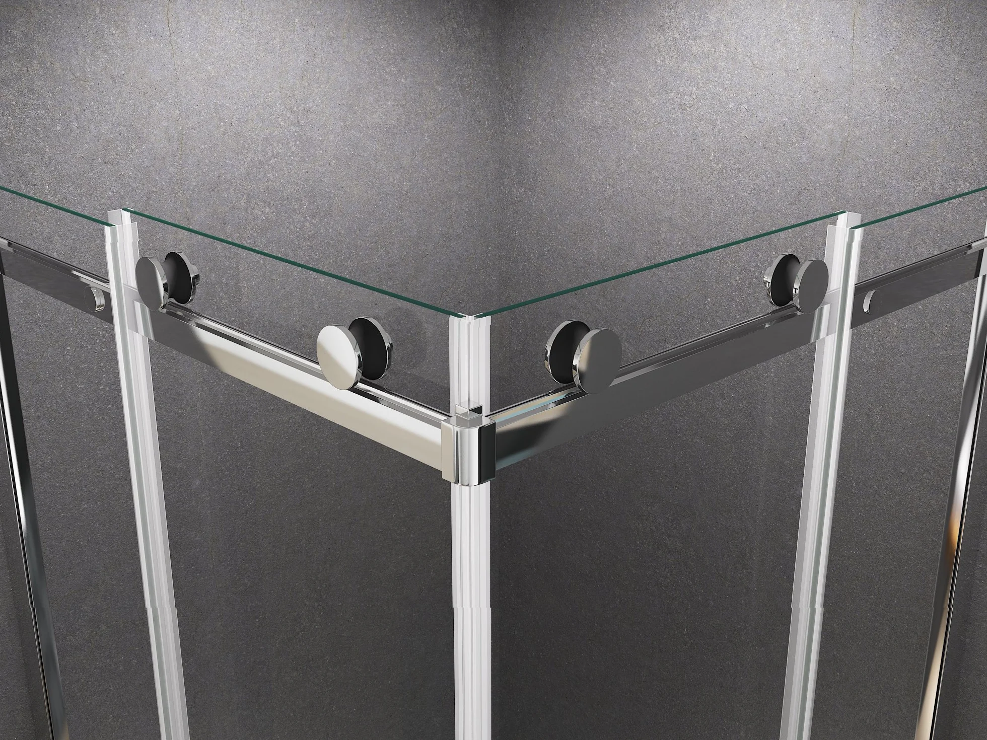 Shop [typ Lina] narożna kabina prysznicowa system przesuwny – prysznic – wariacje (80 x 80 x 195 cm + brodzik + odpływ