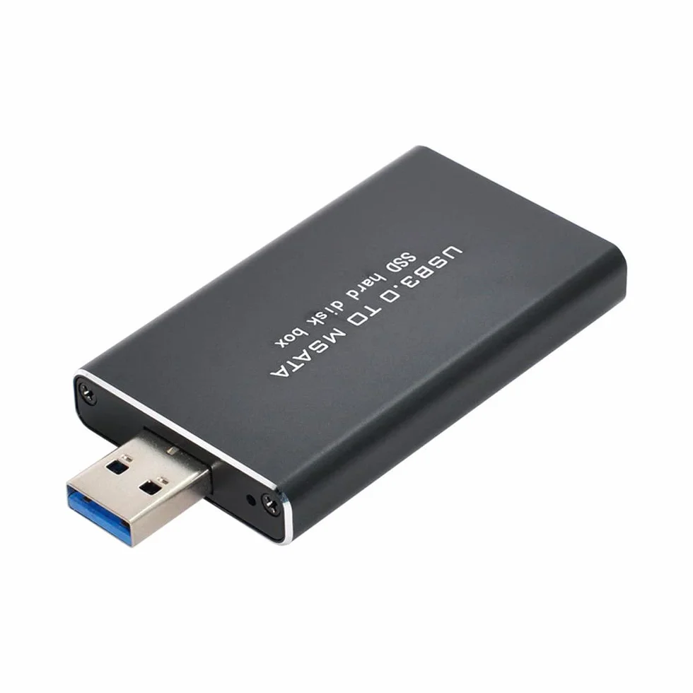 Mini PCI-E mSATA na USB 3.0 zewnętrzny dysk SSD PCBA Adapter z obudową