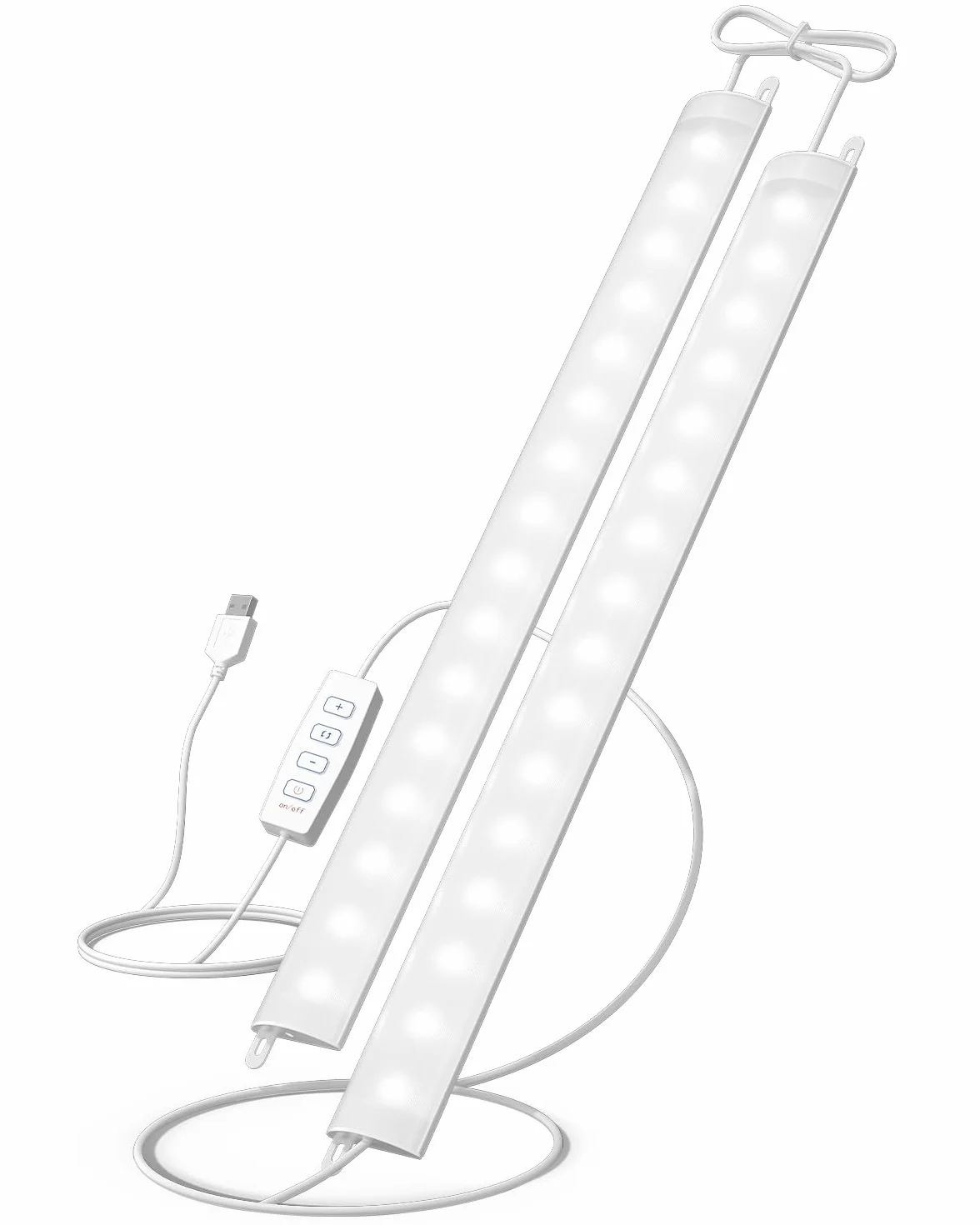GOODEA Ultra cienka lampa podszafkowa LED z możliwością ściemniania, 2 x 30 cm, 400 lm, listwa świetlna z przełącznikiem, 3 temperatury barwowej LED, listwa oświetleniowa do kuchni, piwnicy