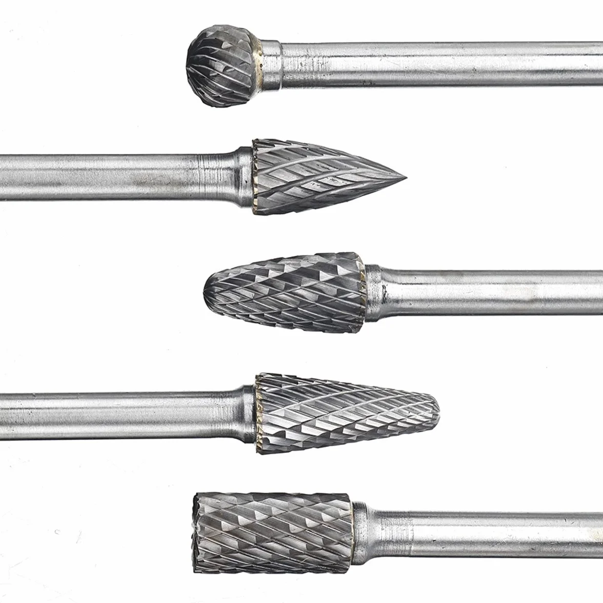 VIDOO RB29 5szt Frezy Obrotowe Węglikowe Trzpień 6mm Zestaw Pilników Grawerskich