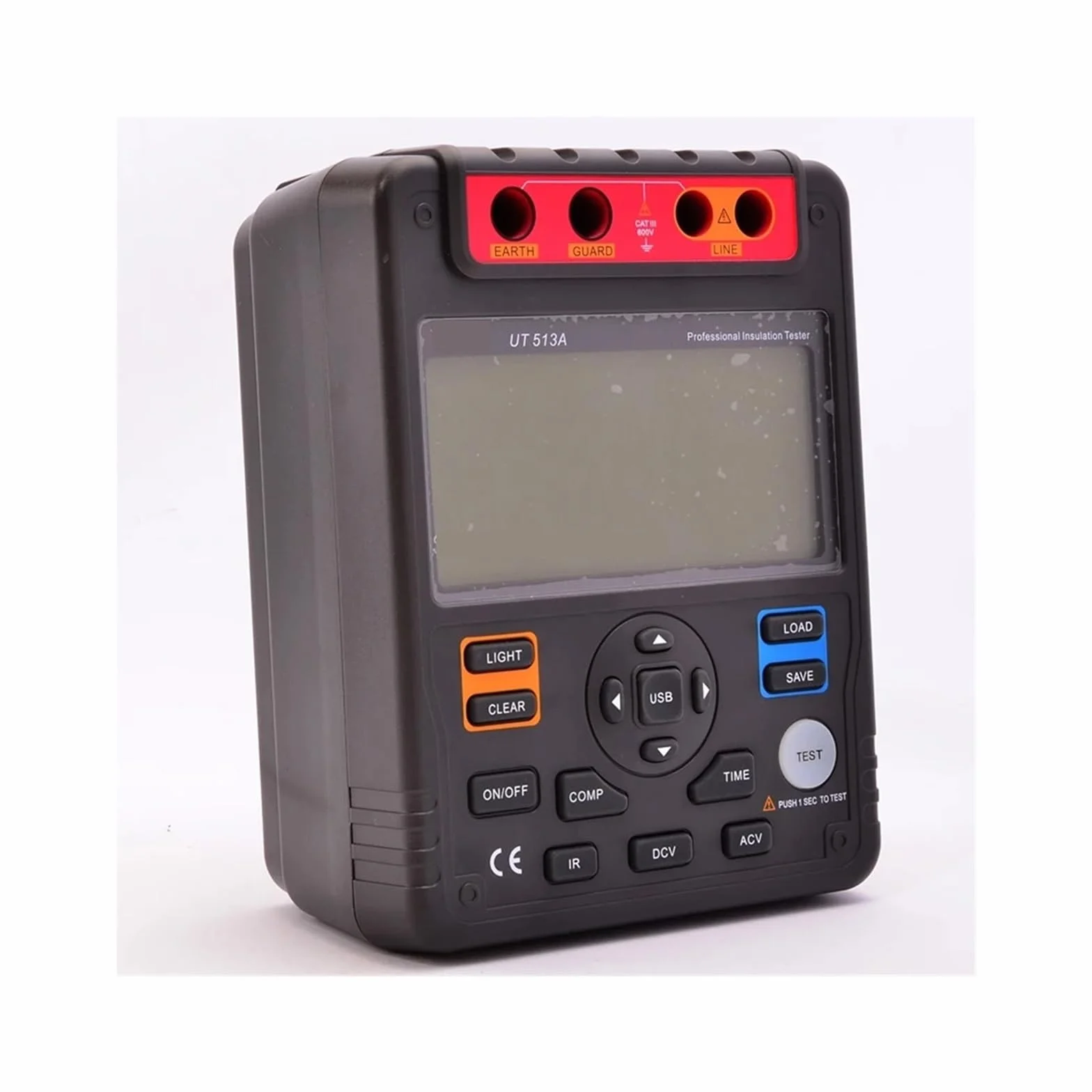 Tester Wielofunkcyjny, Tester rezystancji izolacji 513A, 5000V, przechowywanie danych, analogowy wykres słupkowy, DAR, transfer przez USB, podświetlenie LCD