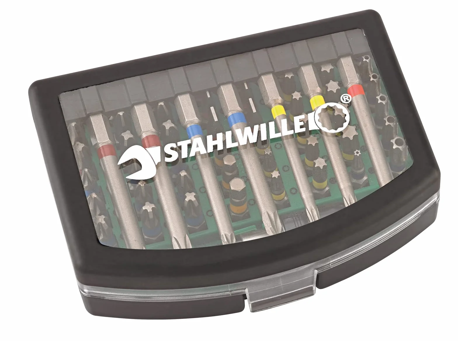 Stahlwille Zestaw bitów 56-częściowy zestaw bitów z 1/4" magnetycznym uchwytem TORX, gniazdem sześciokątnym i krzyżakowym (PH, PZ), do wkrętarki akumulatorowej i wkrętarki udarowej, 1206
