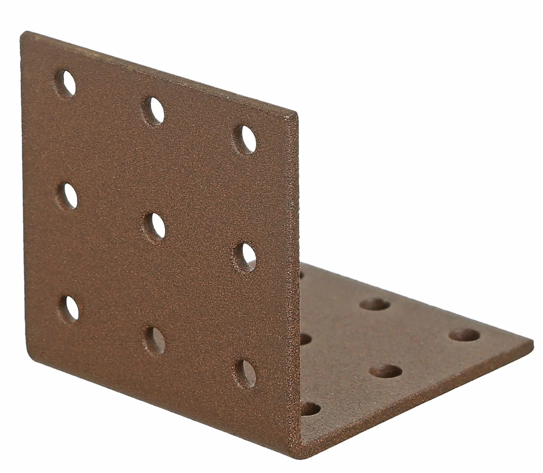 GAH-Alberts 301156 DURAVIS® kątownik płyty perforowanej | rdzawy brąz powlekany duplexem | wymiary 60 x 60 x 60 mm