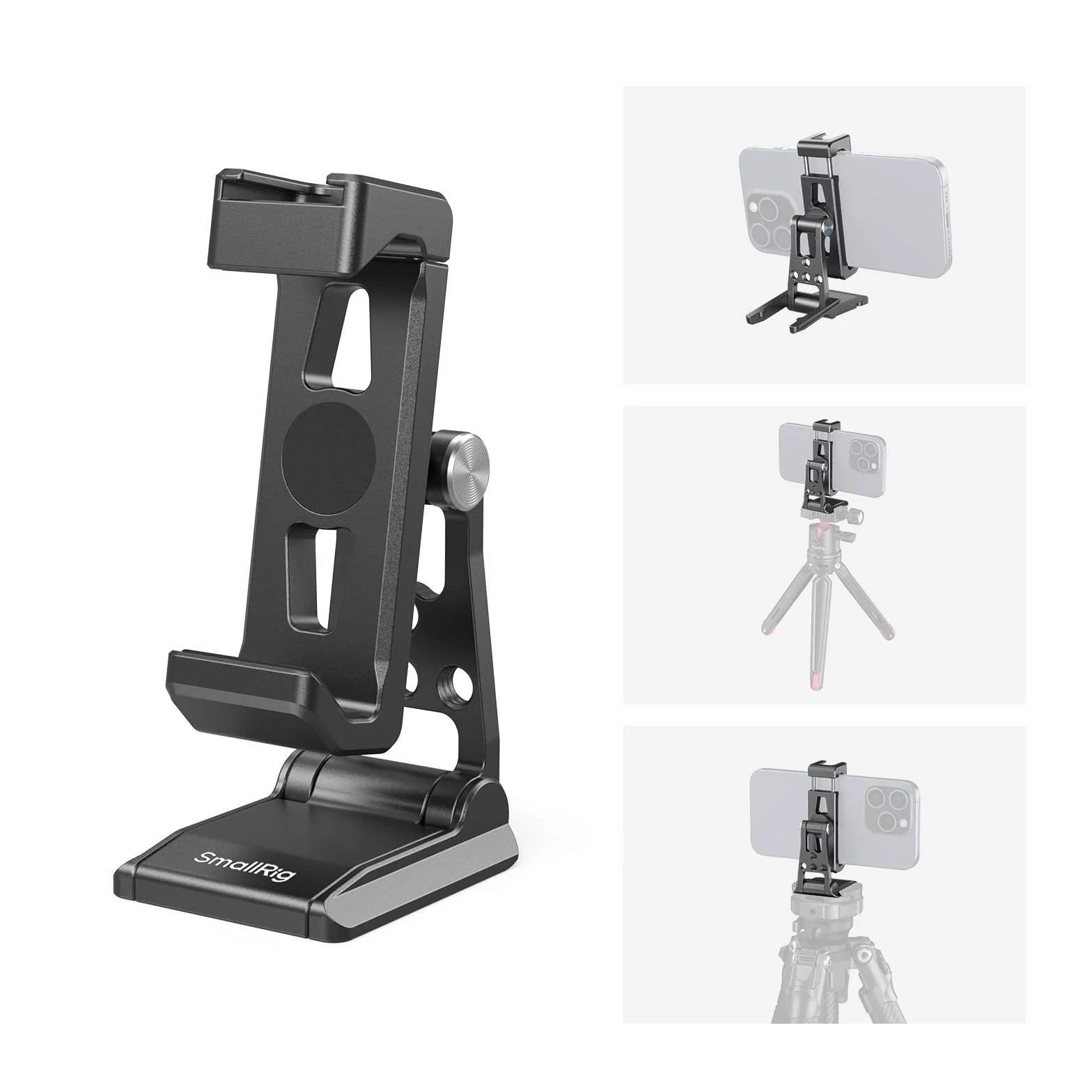 SMALLRIG Metal Phone Tripod Mount Uchwyt do Telefonu z Adapterem Szybkozłącza dla Arca-Swiss Wielofunkcyjny dla iPhone