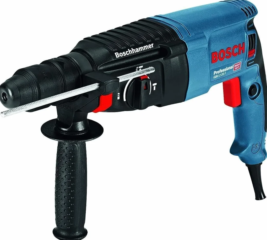 Bosch Professional: młot udarowo-obrotowy GBH 2-26 F & Bosch Accessories 7x Zestaw wierteł udarowych Expert SDS plus-7X (do betonu zbrojonego, Ø 5-12 mm, akcesoria Wiertarka udarowa)