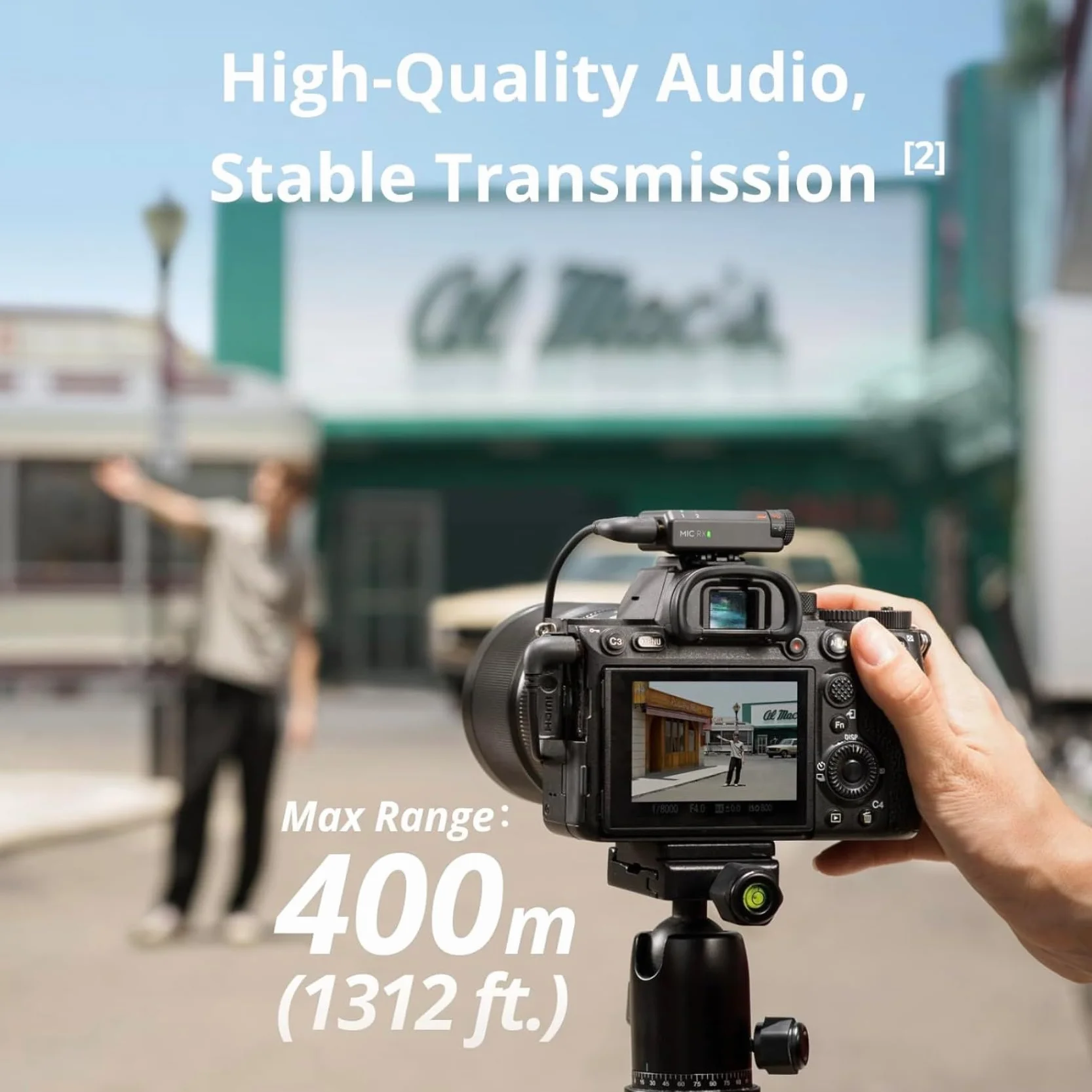 DJI Mini Mikrofon Bezprzewodowy 2 TX + 1 RX HQ Audio Redukcja Szumów 48h